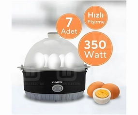 Kumtel Egg Boiler HEB-01 | 7 Eggs, 350W, Anti-Scaling Handle, Detachable Tray
