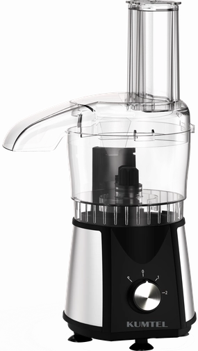 Kumtel Food Processor 350W | 500ml Capacity, Slicing, Shredding, Tritan Blender
