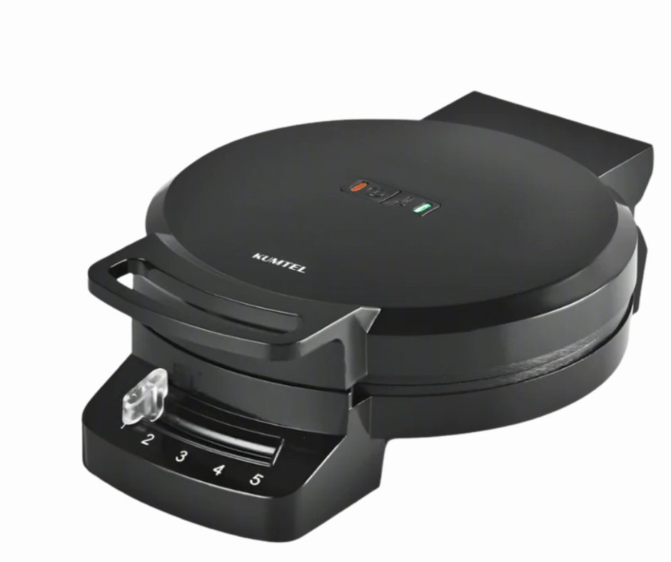 Kumtel Waffle Maker HWM-01 | 1200W, Adjustable Thermostat, Non-Stick, Power Indicator