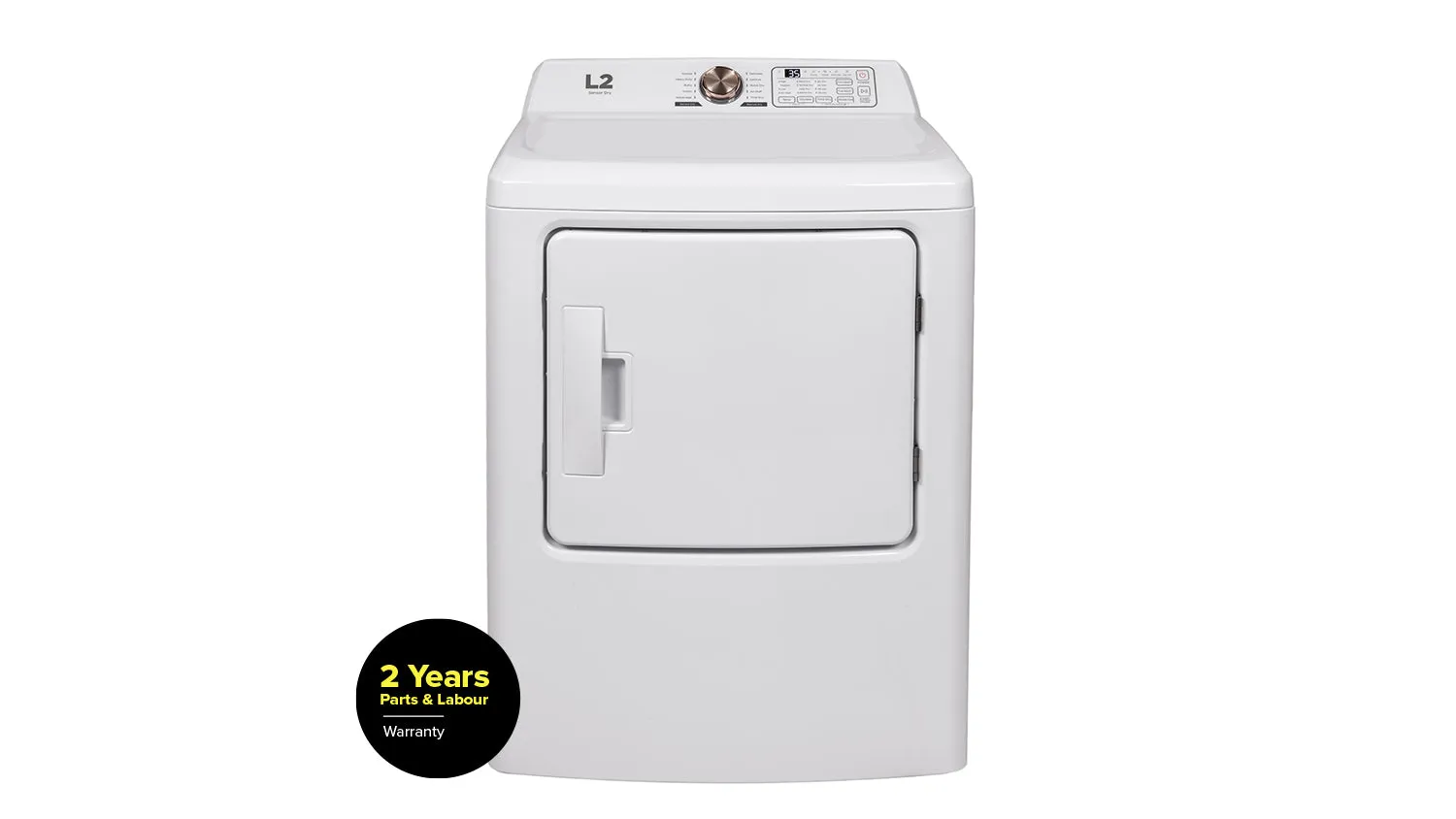 L2 White Electric Dryer (6.7Cu.Ft) - LE43A3AWW