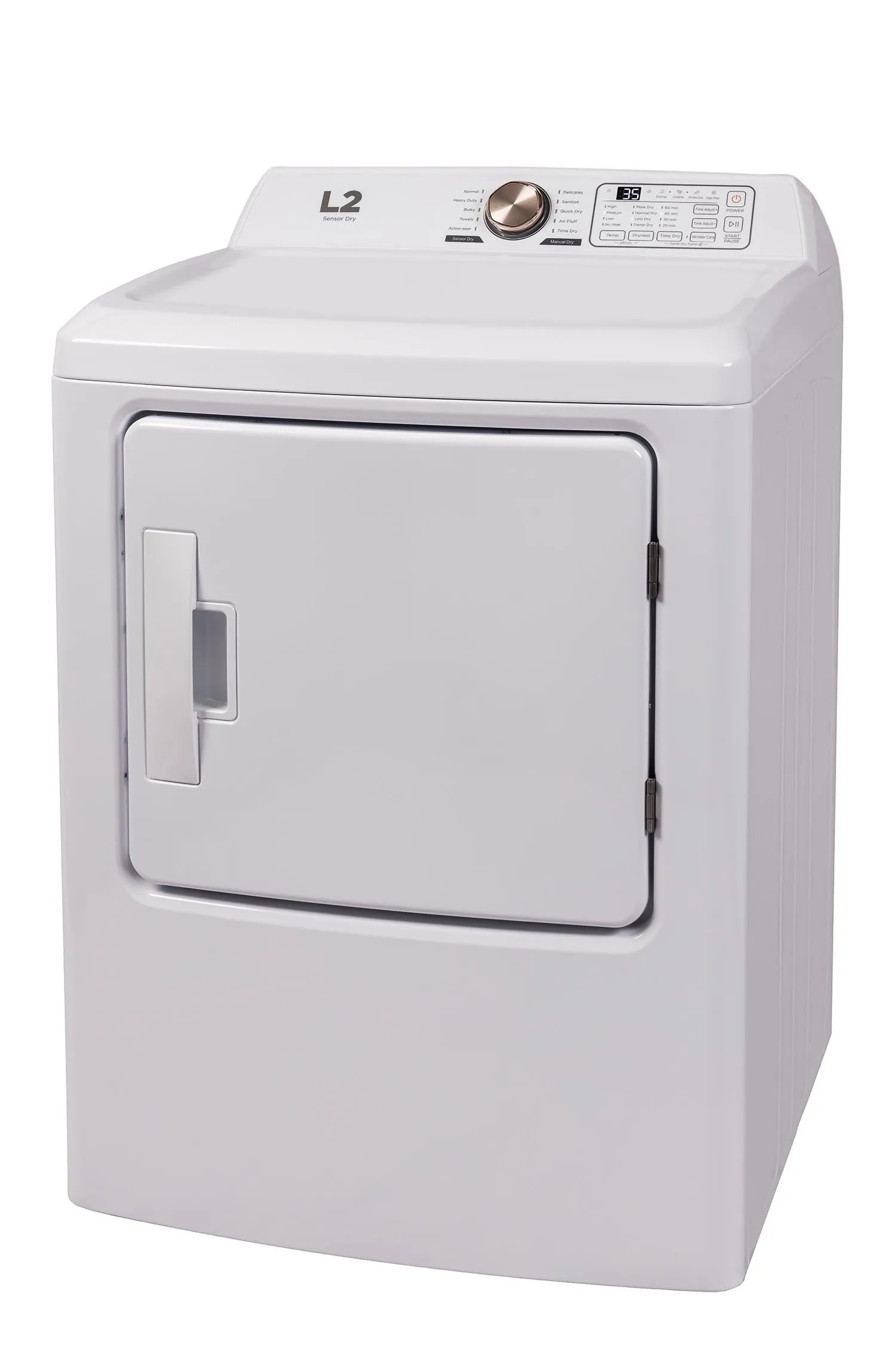 L2 White Electric Dryer (6.7Cu.Ft) - LE43A3AWW