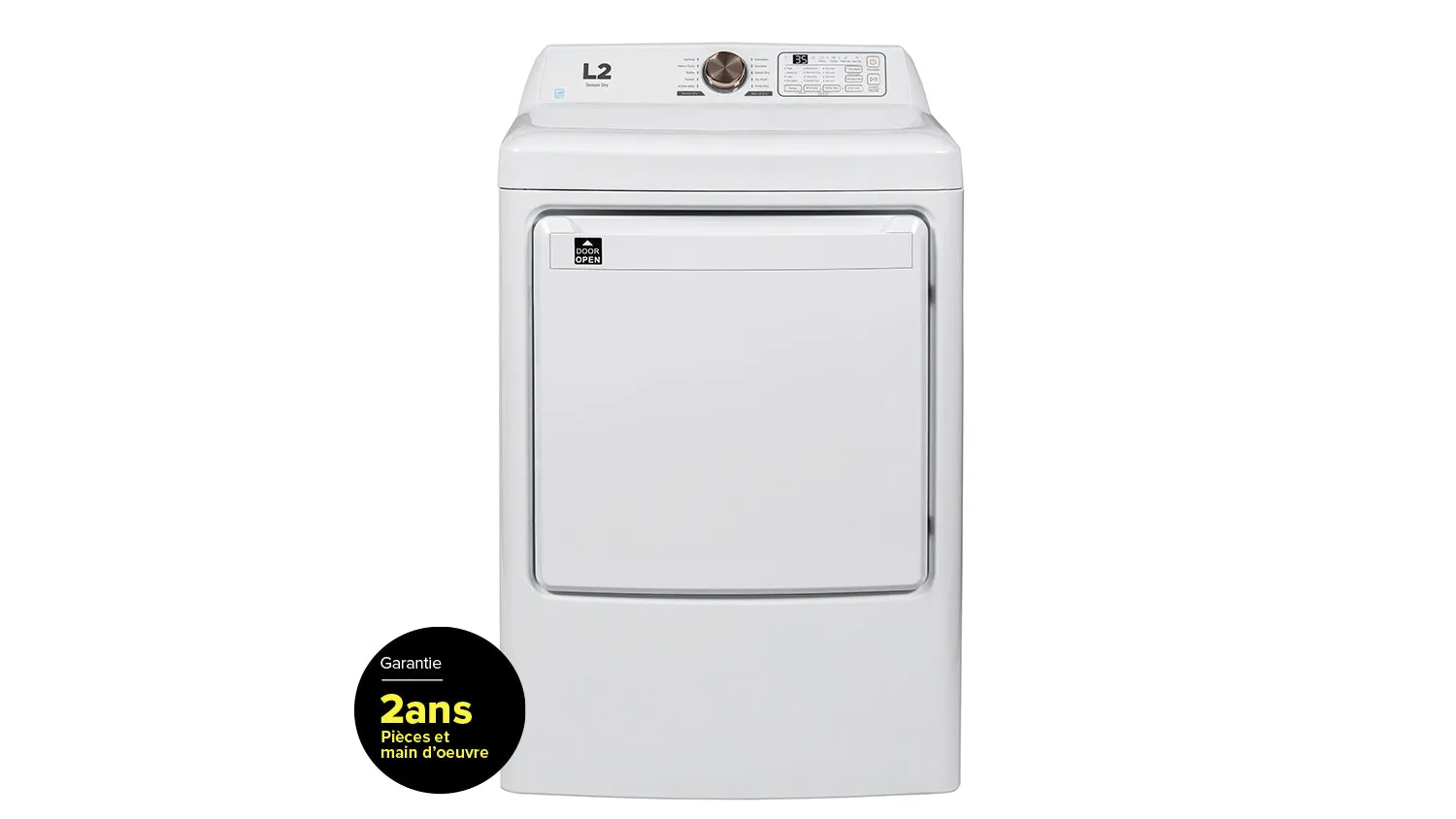 L2 White Electric Dryer (7.5Cu.Ft)- LE52N1BWWC