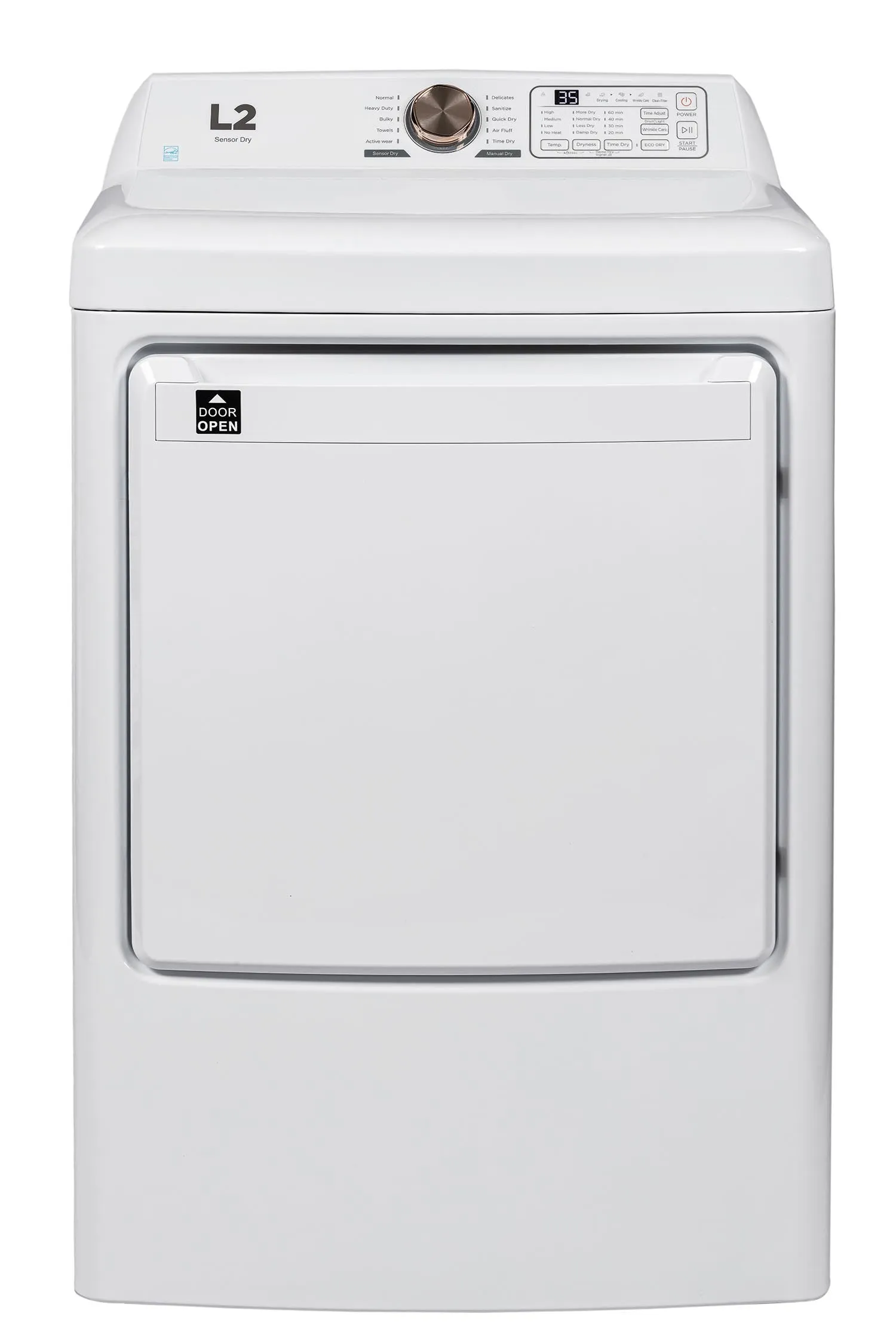 L2 White Electric Dryer (7.5Cu.Ft)- LE52N1BWWC