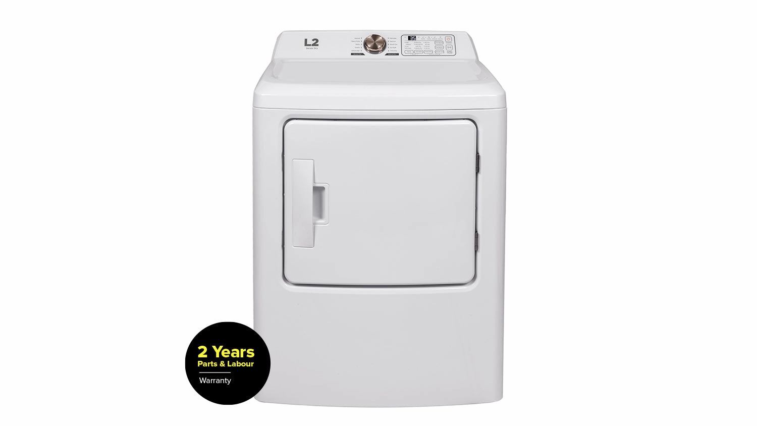 L2 White Electric Dryer (6.7Cu.Ft) - LE43A3AWW