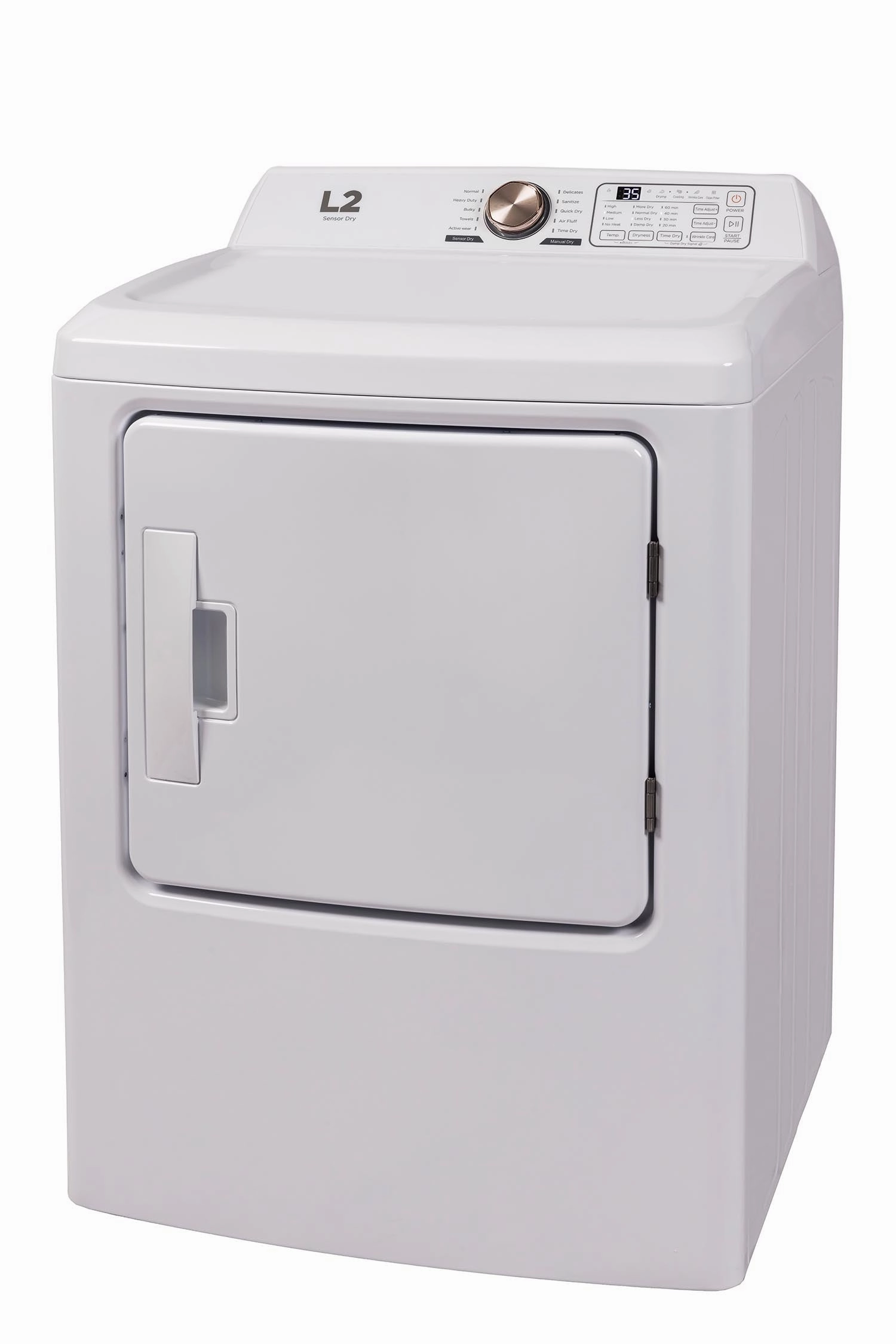 L2 White Electric Dryer (6.7Cu.Ft) - LE43A3AWW