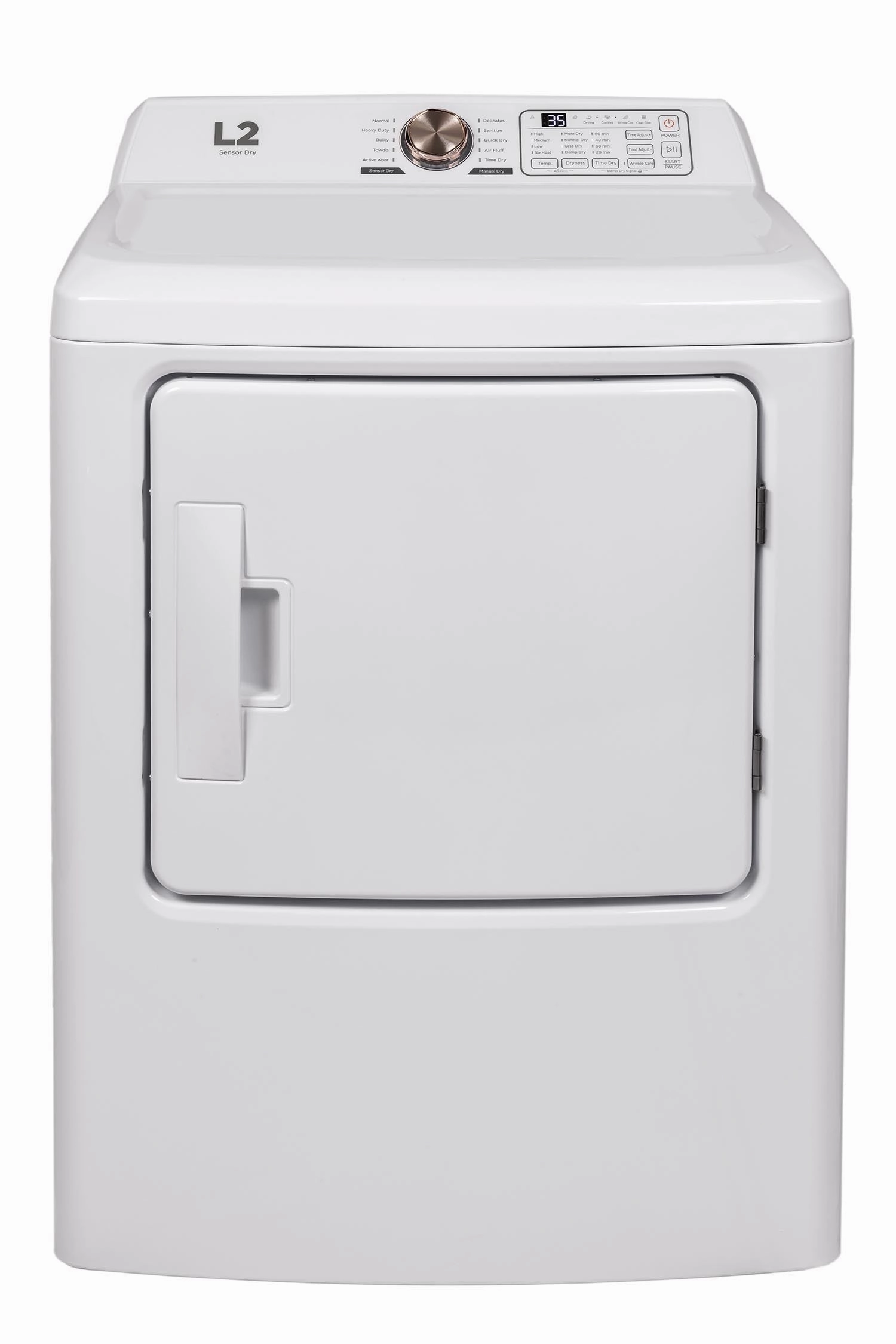 L2 White Electric Dryer (6.7Cu.Ft) - LE43A3AWW