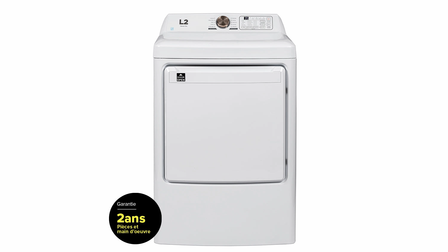 L2 White Electric Dryer (7.5Cu.Ft)- LE52N1BWWC