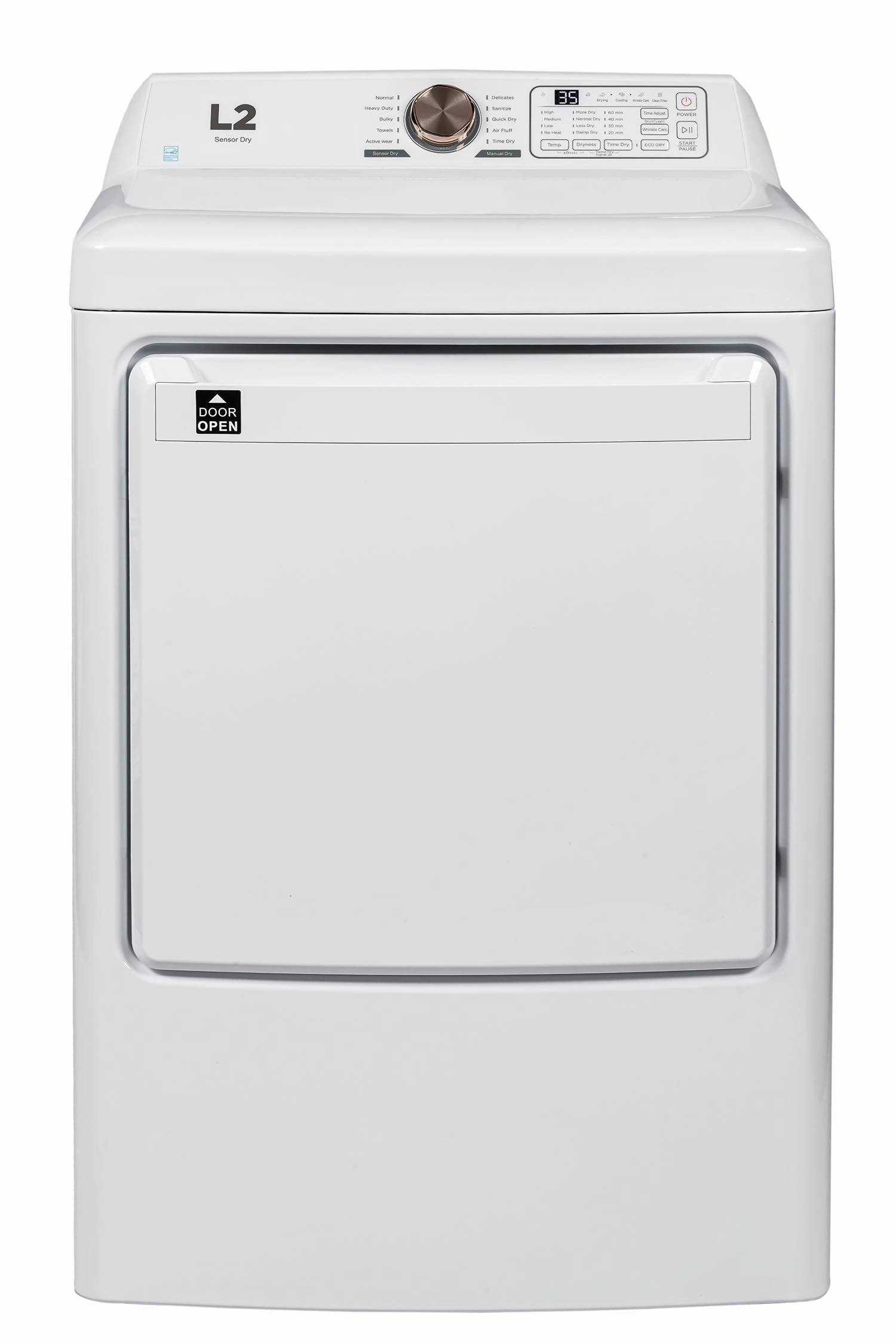 L2 White Electric Dryer (7.5Cu.Ft)- LE52N1BWWC