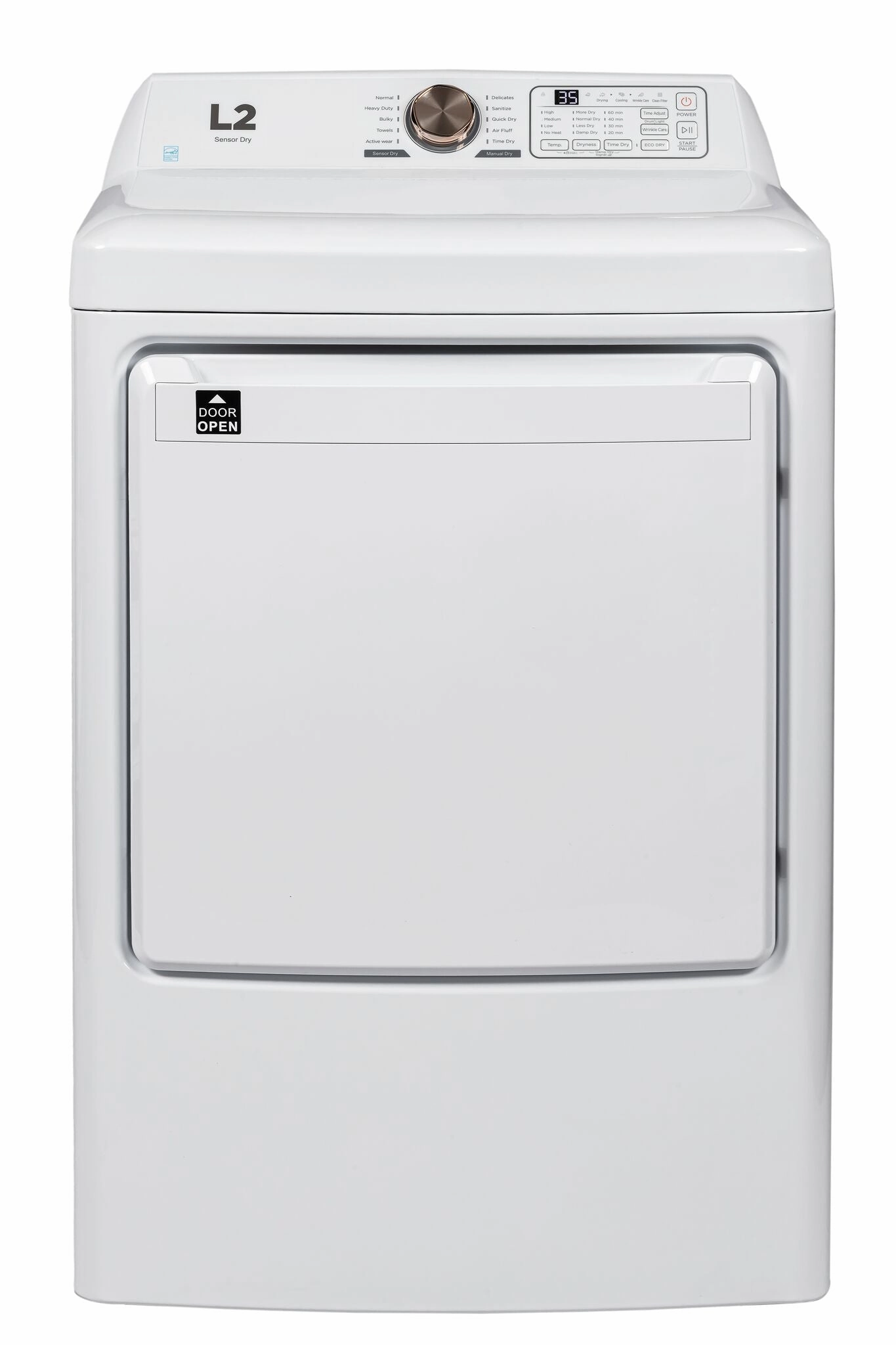 L2 White Top-Load Washer (4.7 Cu.Ft.) and Electric Dryer (7 Cu.Ft.) - LT47A3AWW/LE47A3AWW