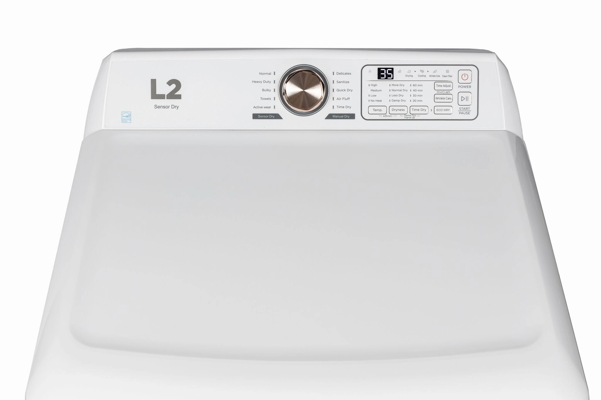 L2 White Top-Load Washer (4.7 Cu.Ft.) and Electric Dryer (7 Cu.Ft.) - LT47A3AWW/LE47A3AWW