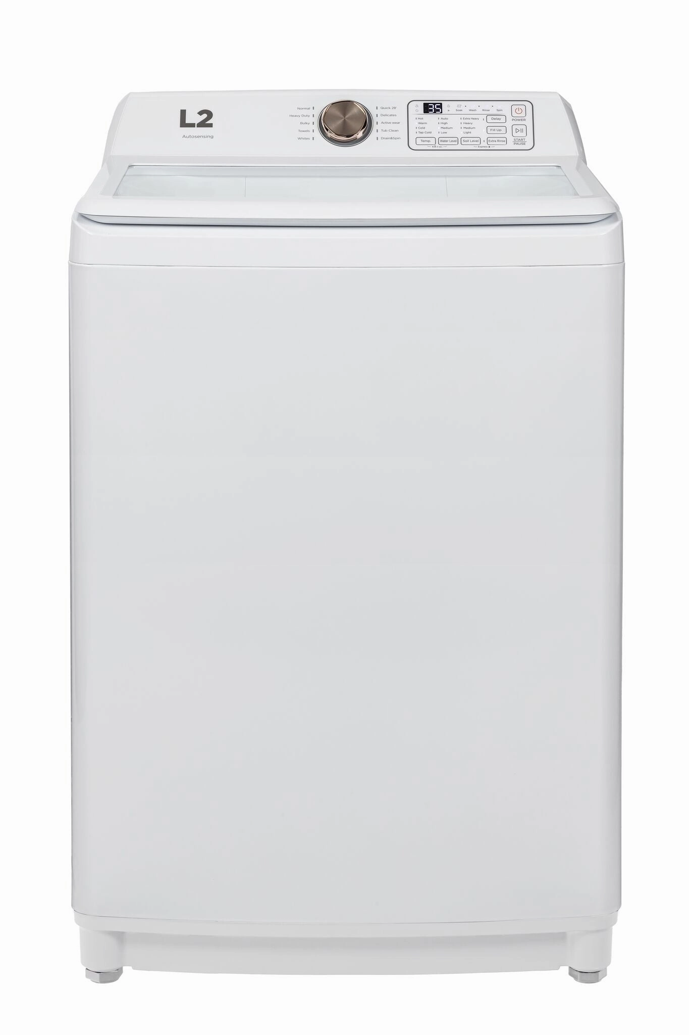 L2 White Top-Load Washer (5.1 Cu.Ft.) and Electric Dryer (7 Cu.Ft.) - LT51N1BWWC/LE47A3AWW