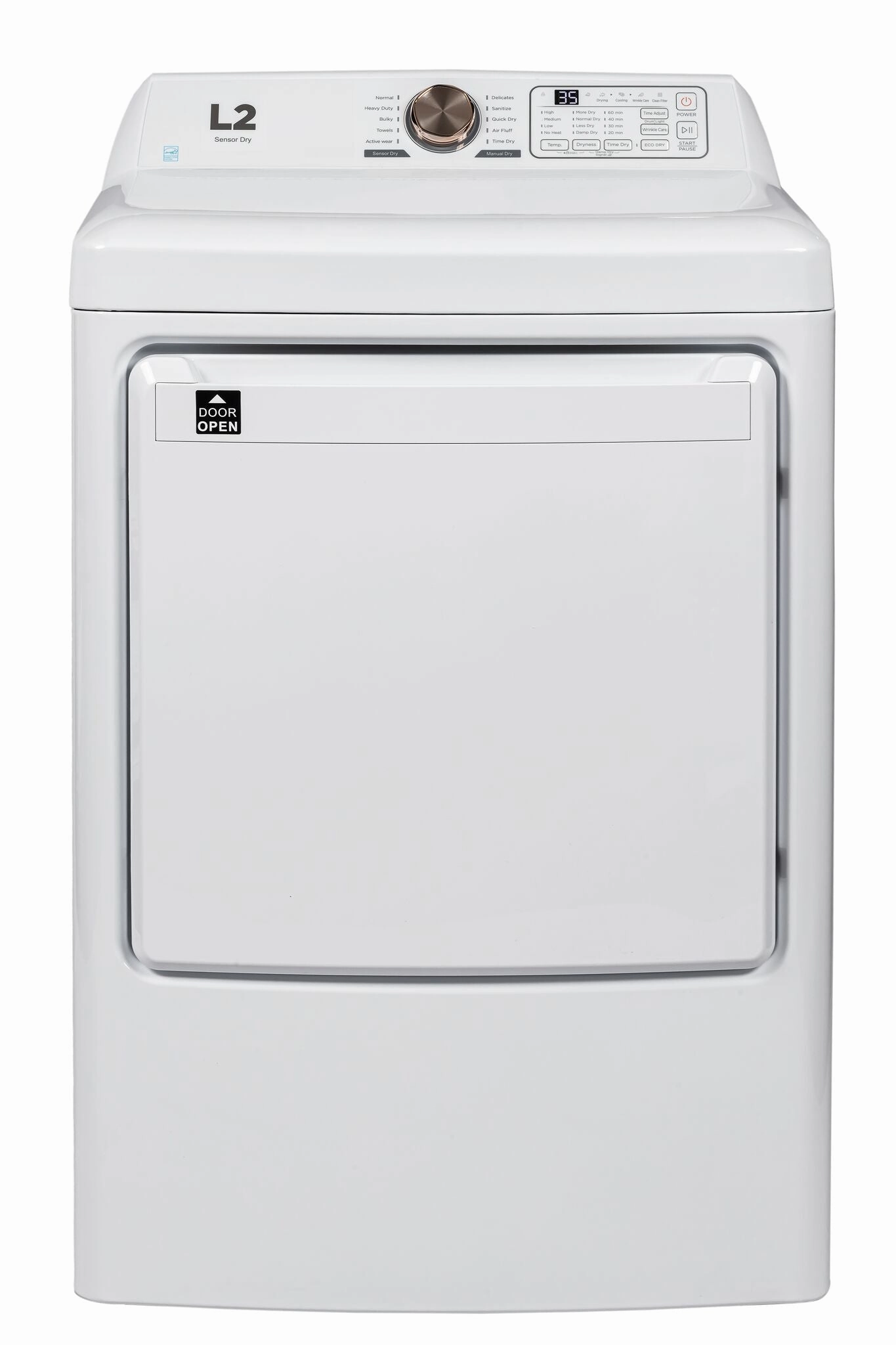 L2 White Top-Load Washer (5.1 Cu.Ft.) and Electric Dryer (7 Cu.Ft.) - LT51N1BWWC/LE47A3AWW