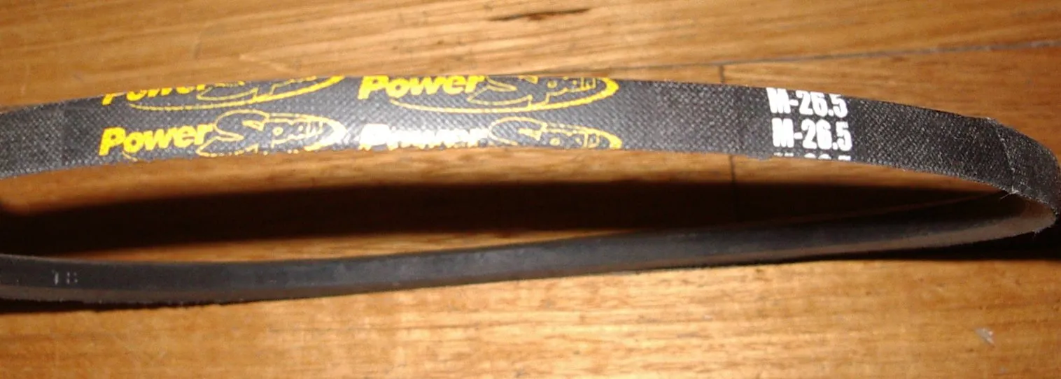 Large Hoover Washer Main Drive Belt - Part # TBVPM026.5, M26.5