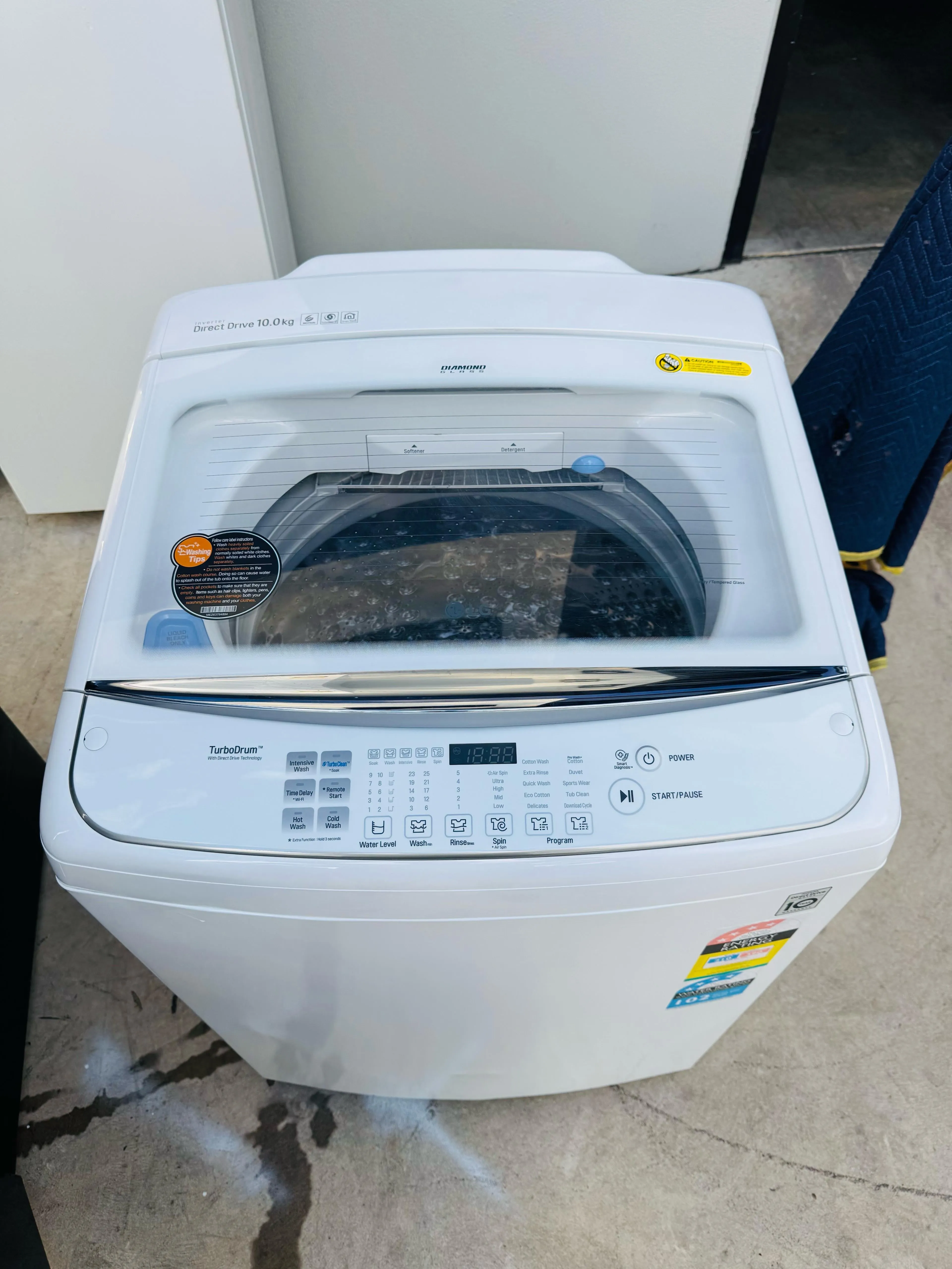 **LG 10 KGS TOP LOADER WASHING MACHINE**