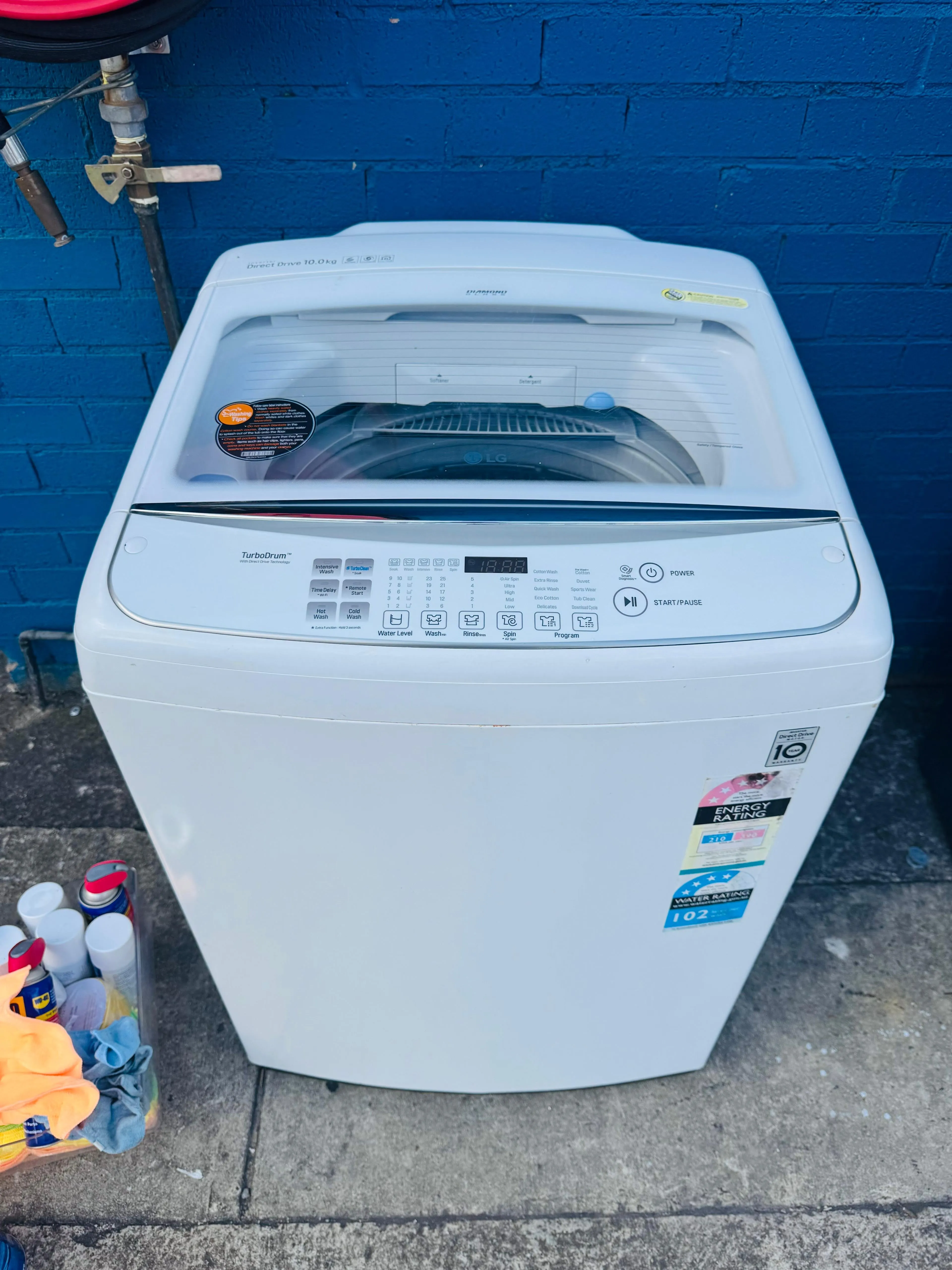 **LG 10 KGS TOP LOADER WASHING MACHINE**