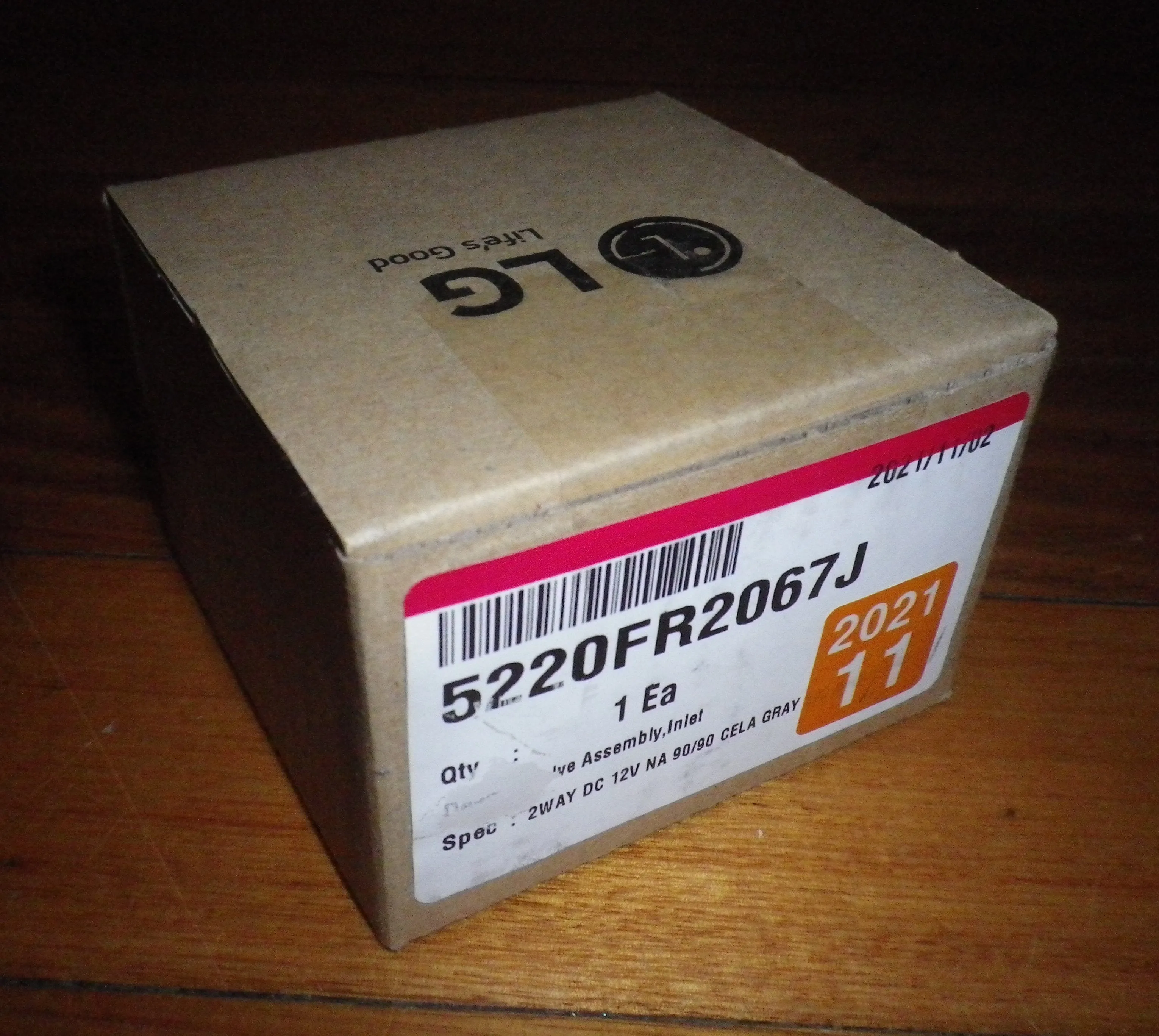 LG 10mm Straight Through Dual 12volt Inlet Valve - Part # 5220FR2067J