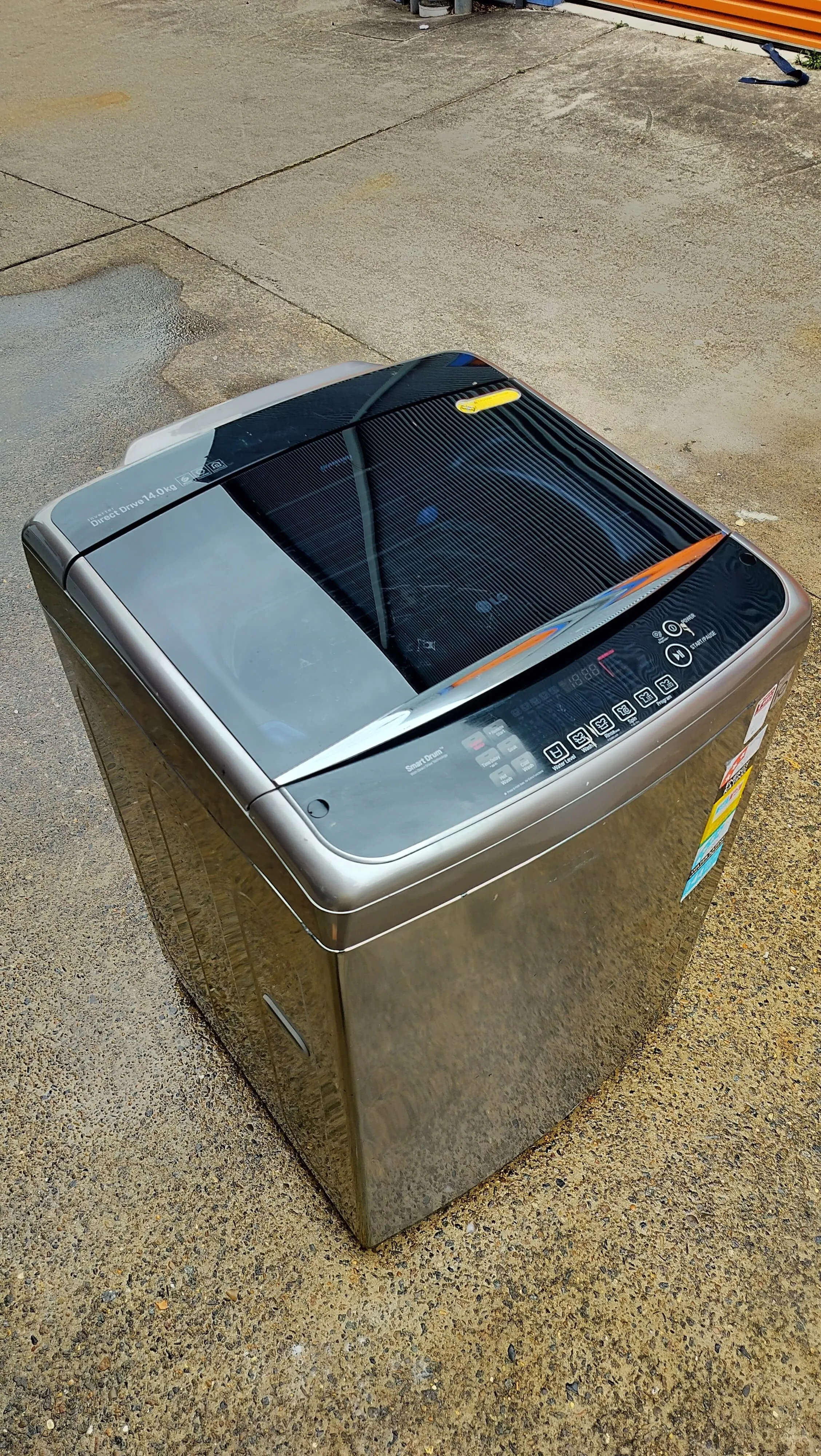 **LG 14 KGS TOP LOADER WASHING MACHINE SMART DRUM**