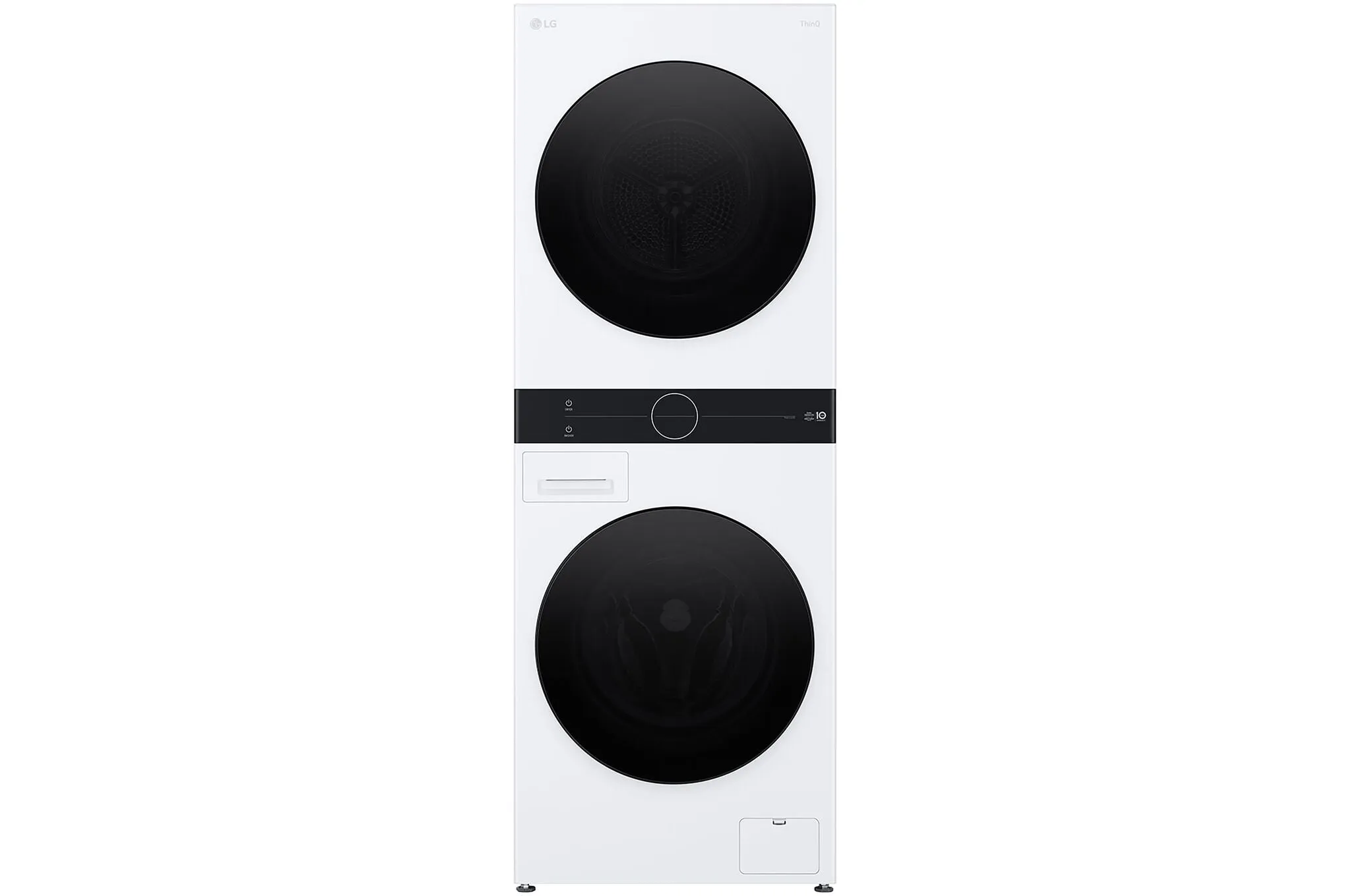 LG 24" White Single Unit WashTower Front Load Washer (3.1 Cu.ft) and Electric Ventless Heat Pump Dryer (4.2 Cu.ft) - WKHC152HWA