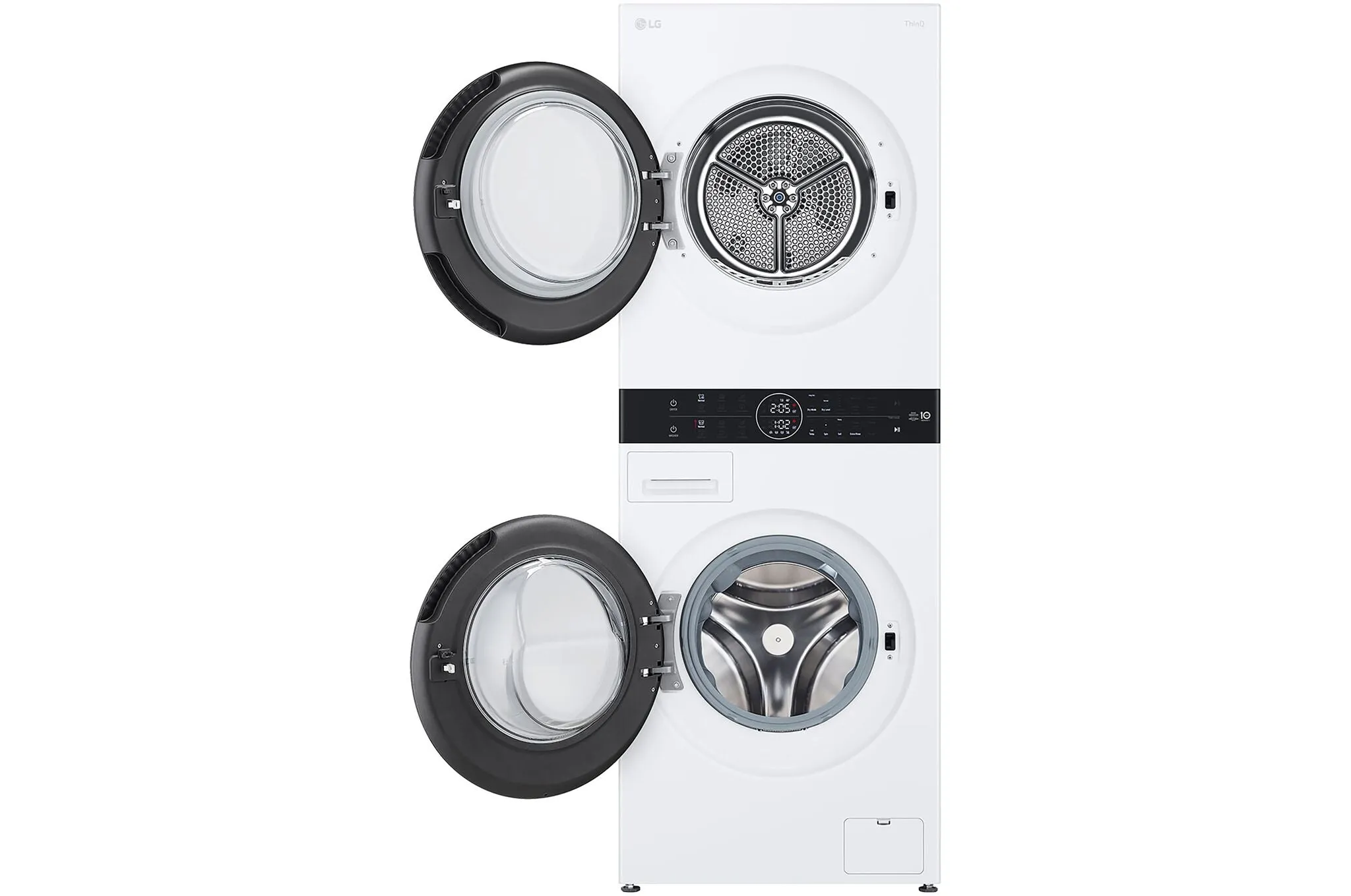 LG 24" White Single Unit WashTower Front Load Washer (3.1 Cu.ft) and Electric Ventless Heat Pump Dryer (4.2 Cu.ft) - WKHC152HWA