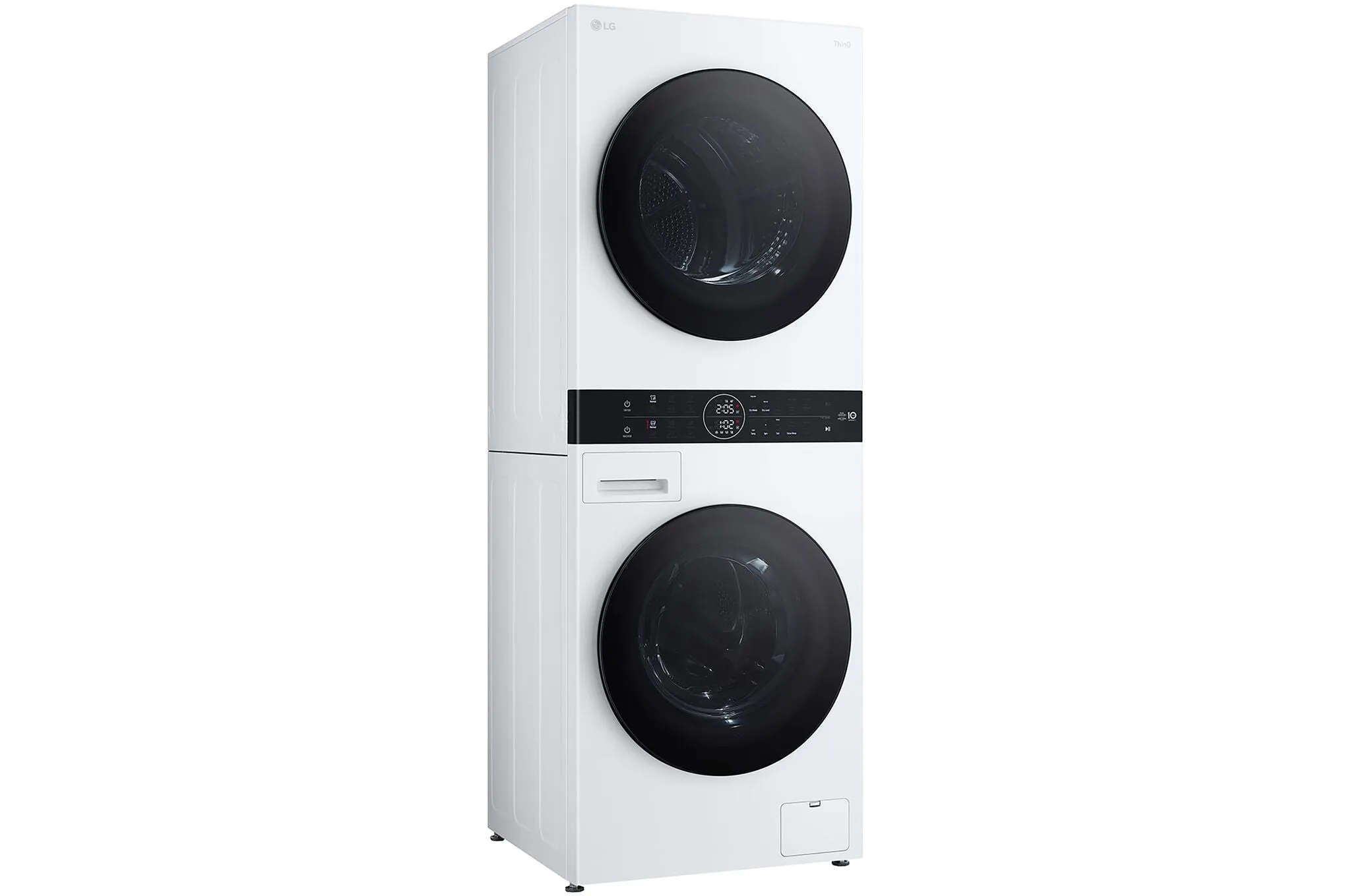 LG 24" White Single Unit WashTower Front Load Washer (3.1 Cu.ft) and Electric Ventless Heat Pump Dryer (4.2 Cu.ft) - WKHC152HWA