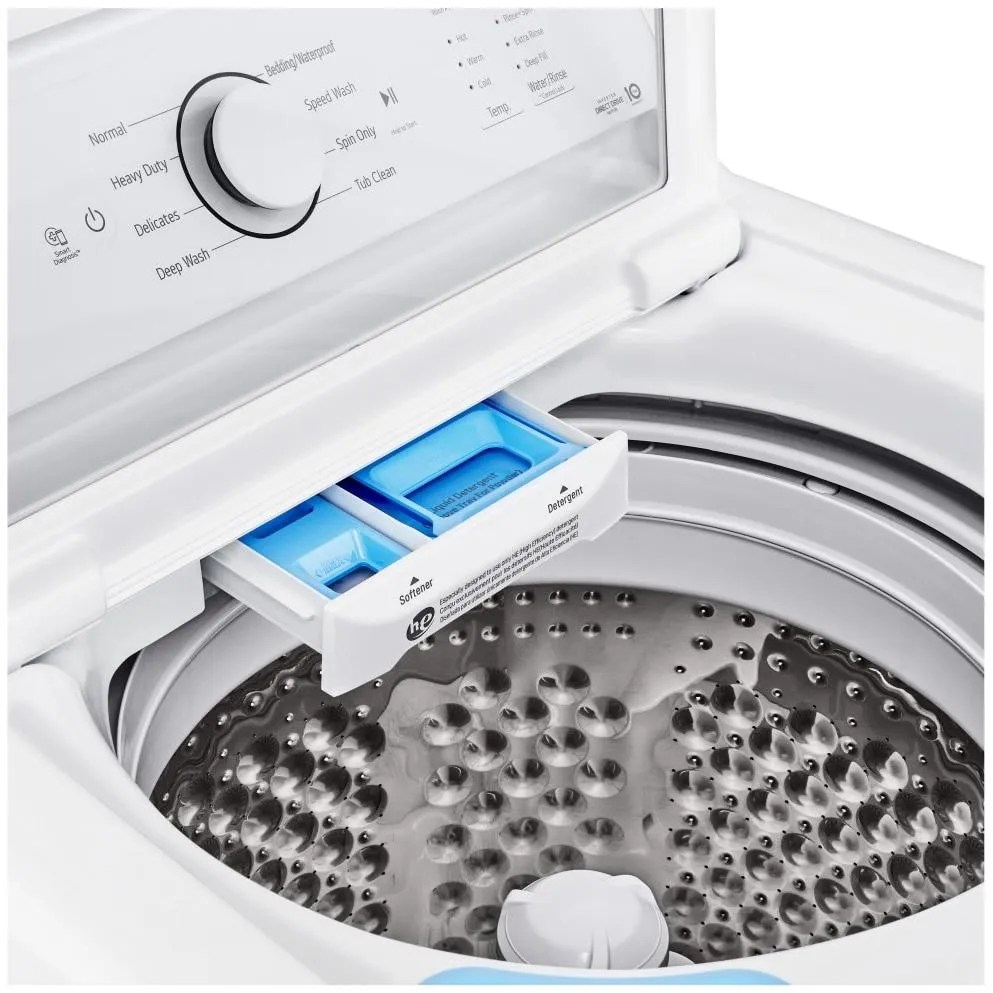 LG 4.8 cu. ft. Top Loading Washer with Smart Diagnosis WT6105CW