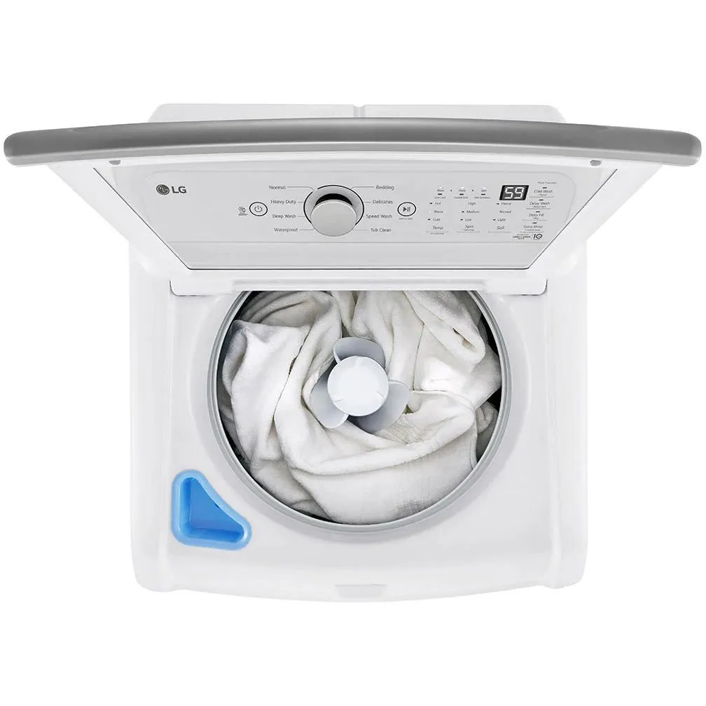 LG 5.6 cu. ft. Top Loading Washer with 4-Way Agitator and TurboDrum Technology WT7155CW