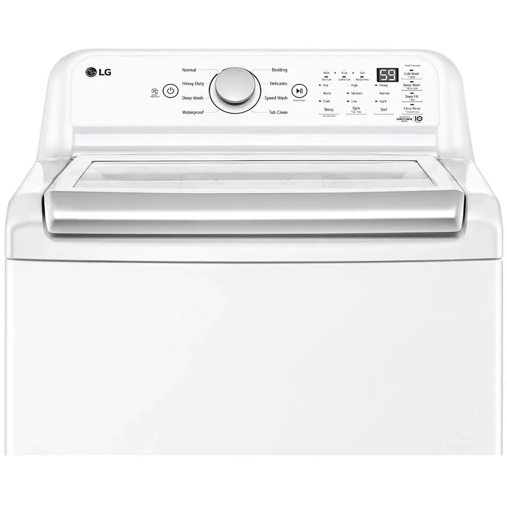 LG 5.6 cu. ft. Top Loading Washer with 4-Way Agitator and TurboDrum Technology WT7155CW