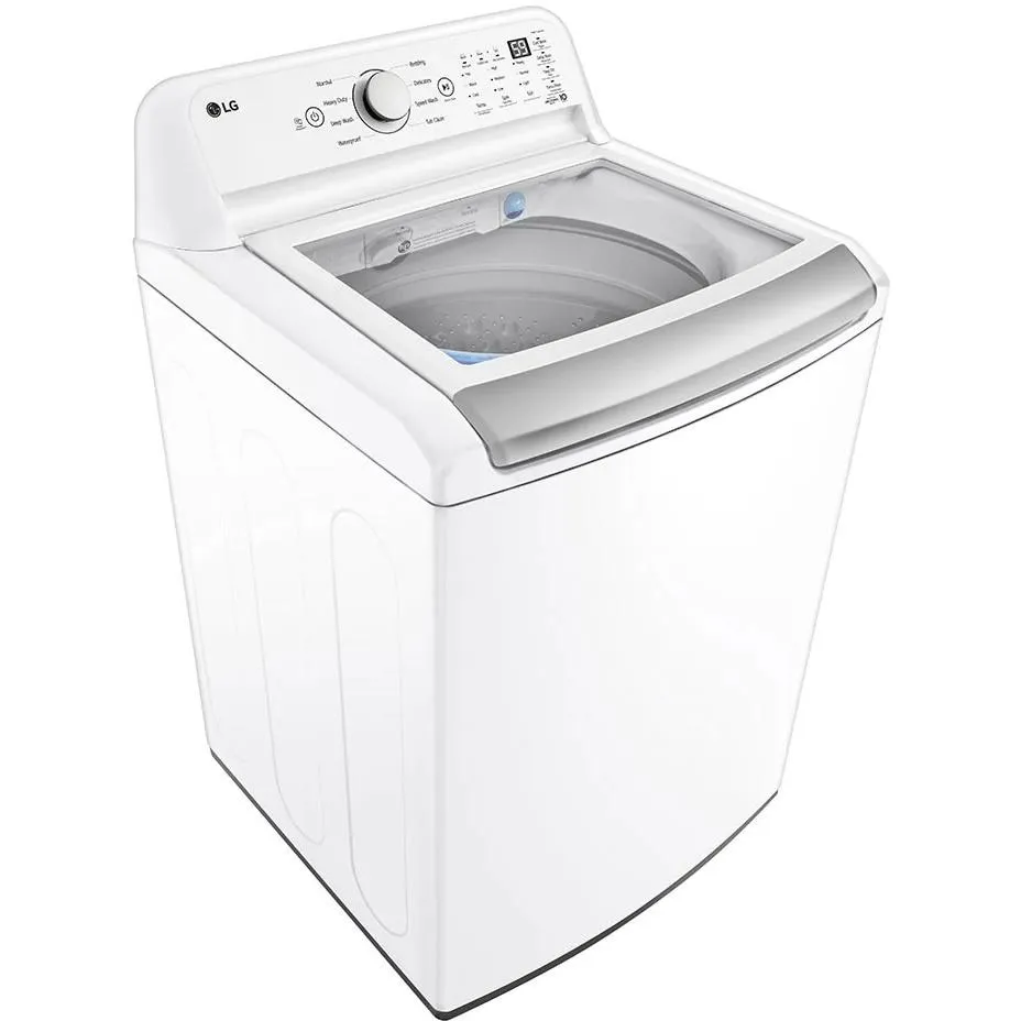 LG 5.6 cu. ft. Top Loading Washer with 4-Way Agitator and TurboDrum Technology WT7155CW