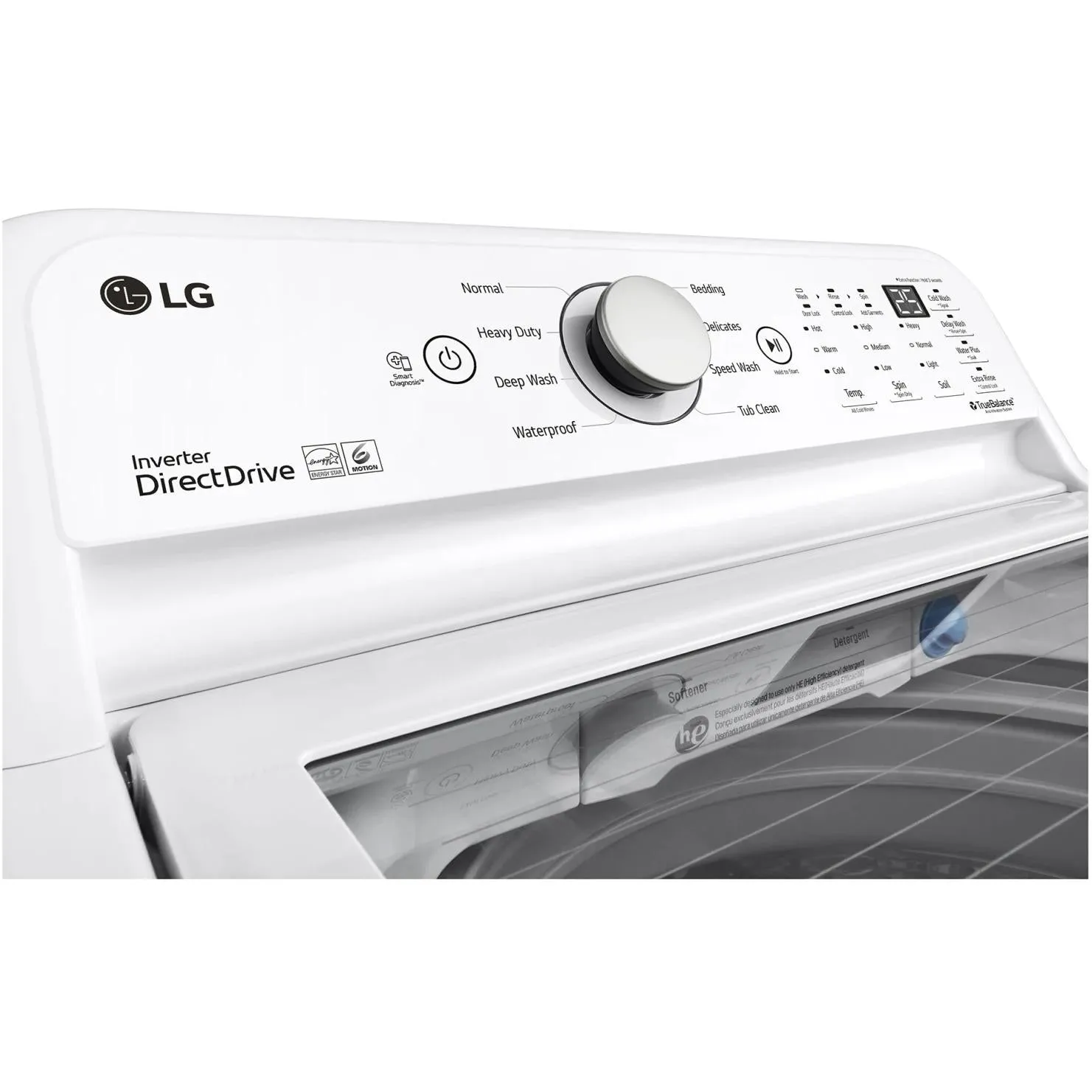 LG 5.8 cu.ft. Top Loading Washer with 6Motion Technology WT7150CW