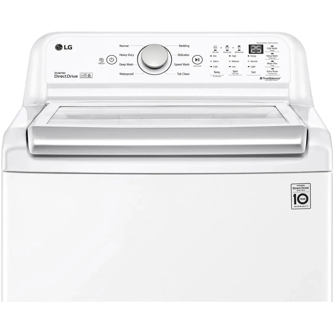 LG 5.8 cu.ft. Top Loading Washer with 6Motion Technology WT7150CW