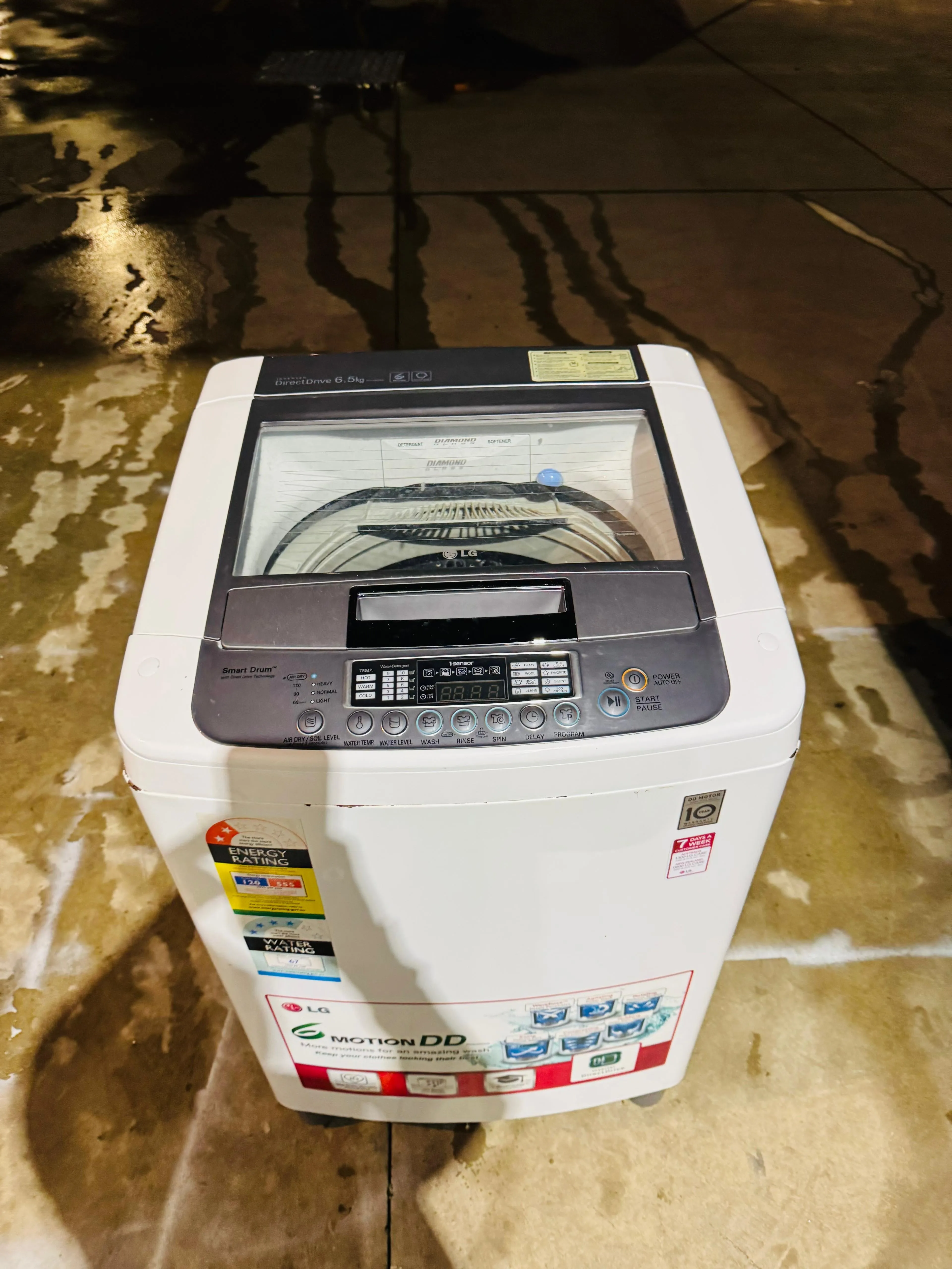 **LG 6.5 KGS TOP LOADER WASHING MACHINE**
