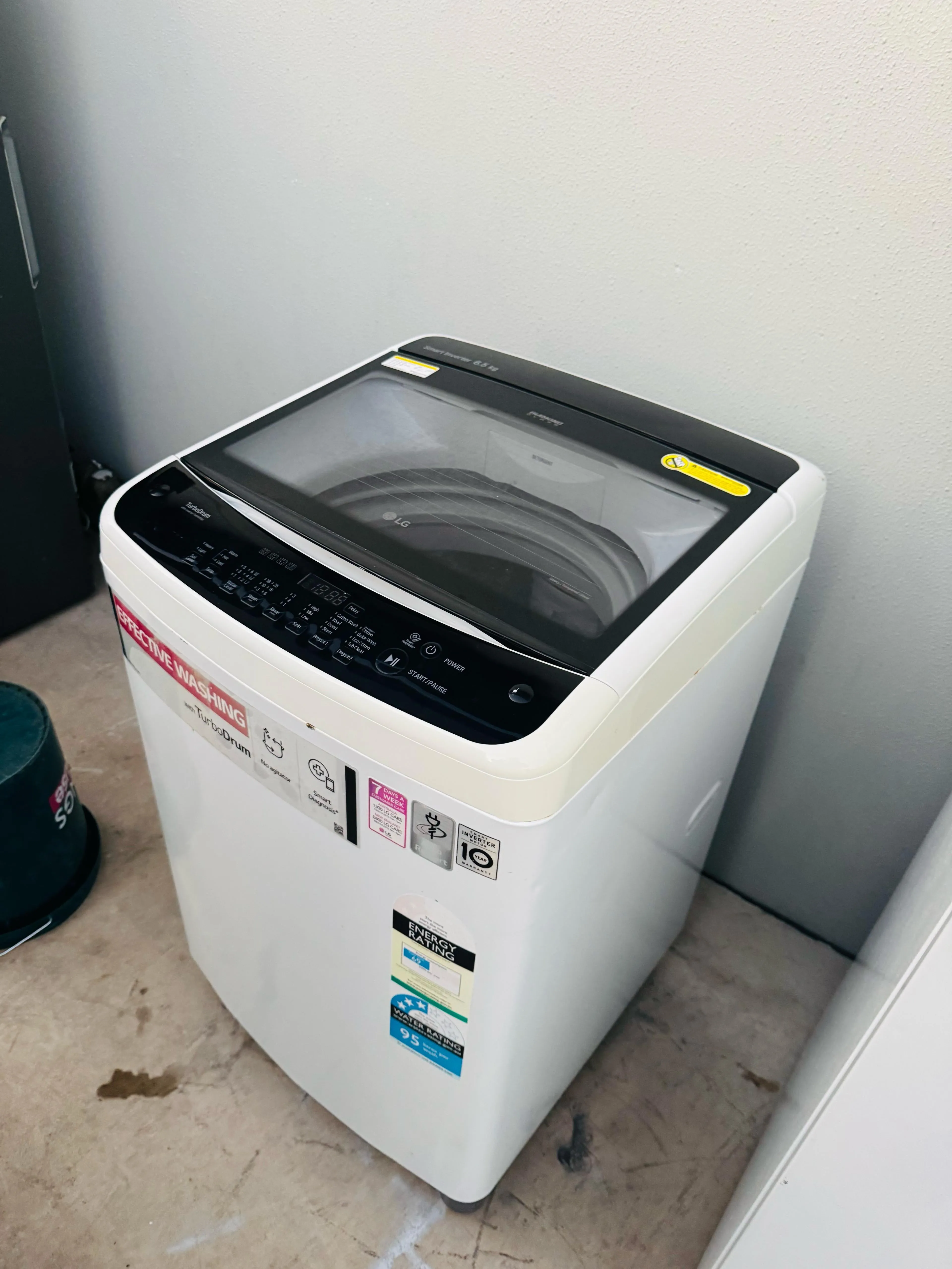 **LG 6.5 KGS TOP LOADER WASHING MACHINE**