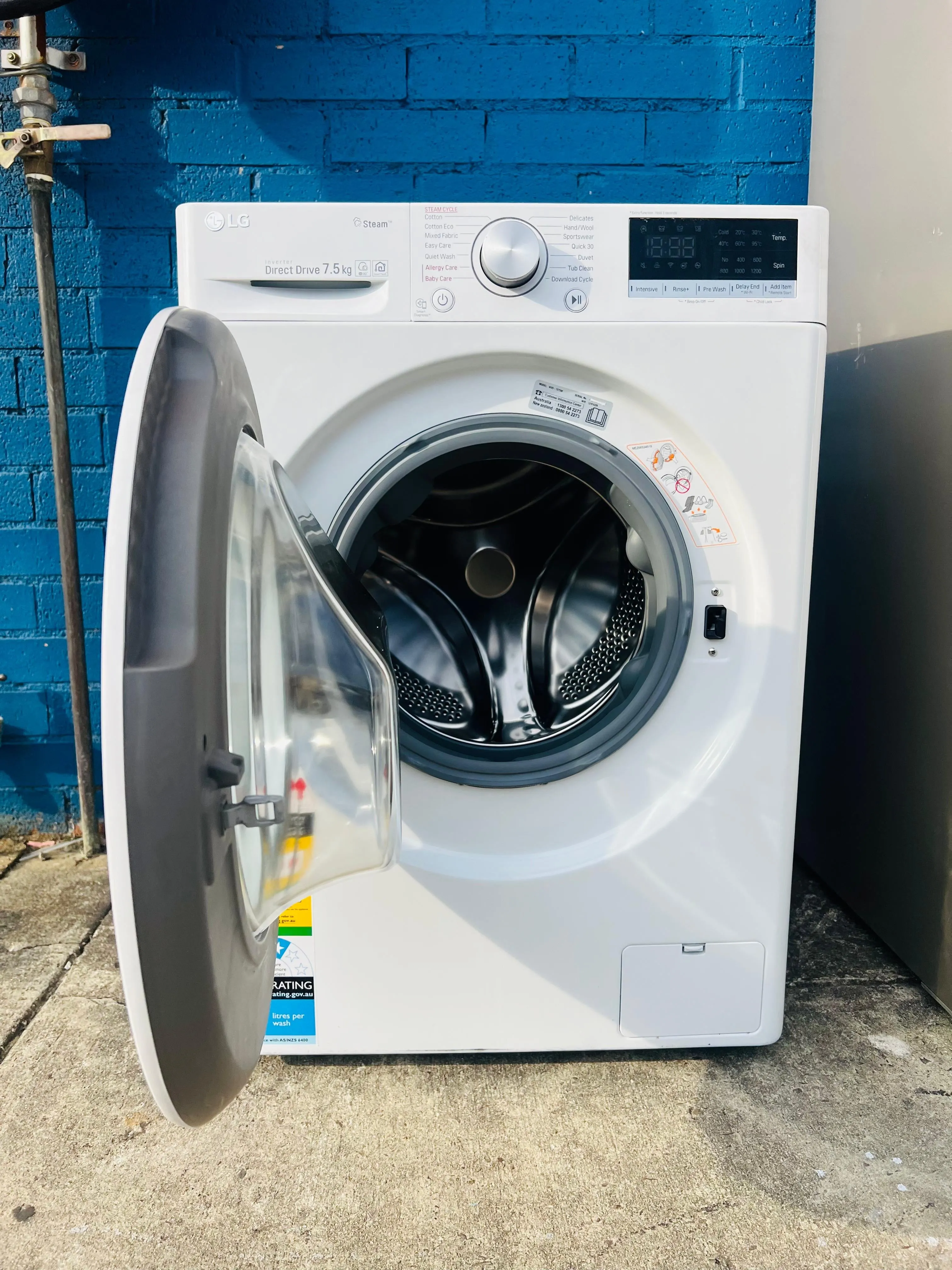 **LG 7.5 KGS FRONT LOADER WASHING MACHINE**