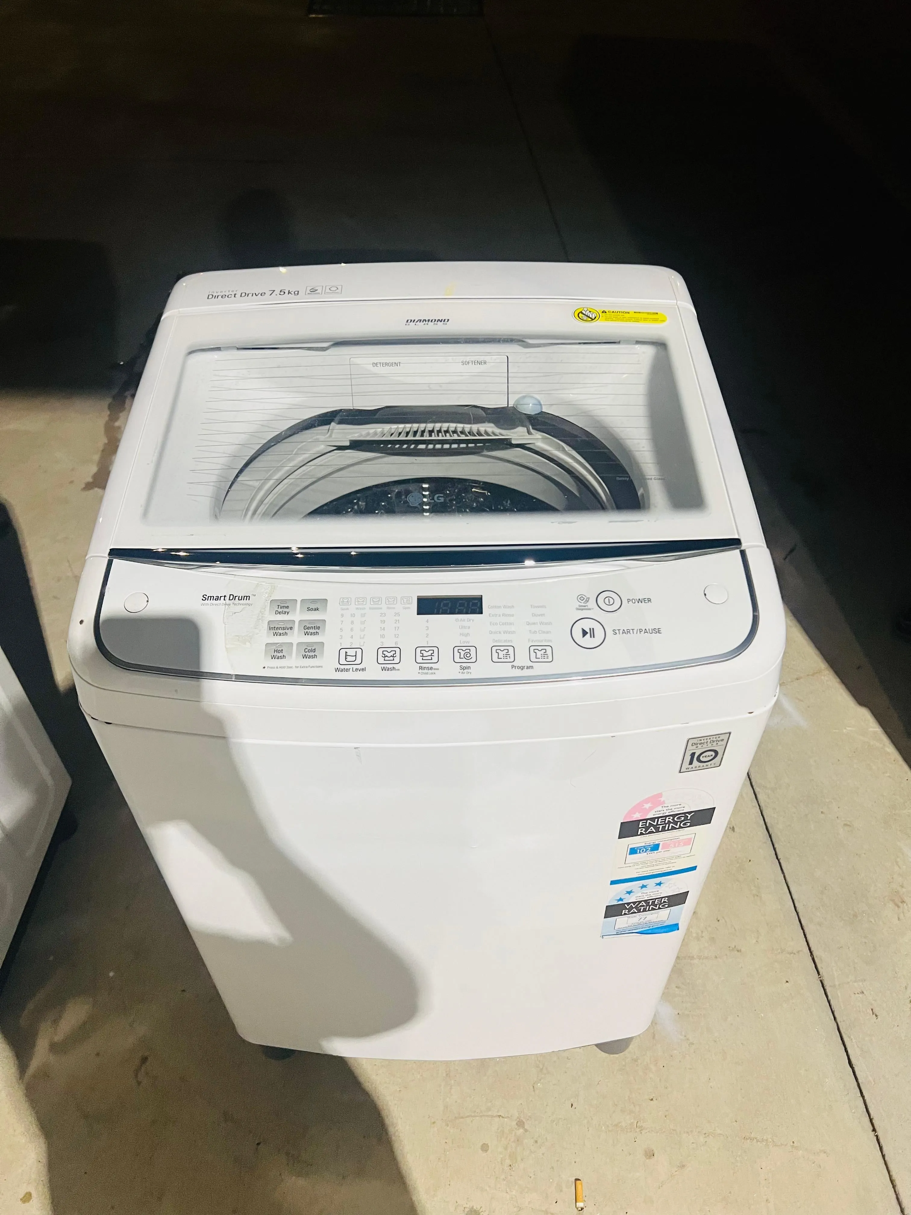 **LG 7.5 KGS TOP LOADER WASHING MACHINE**