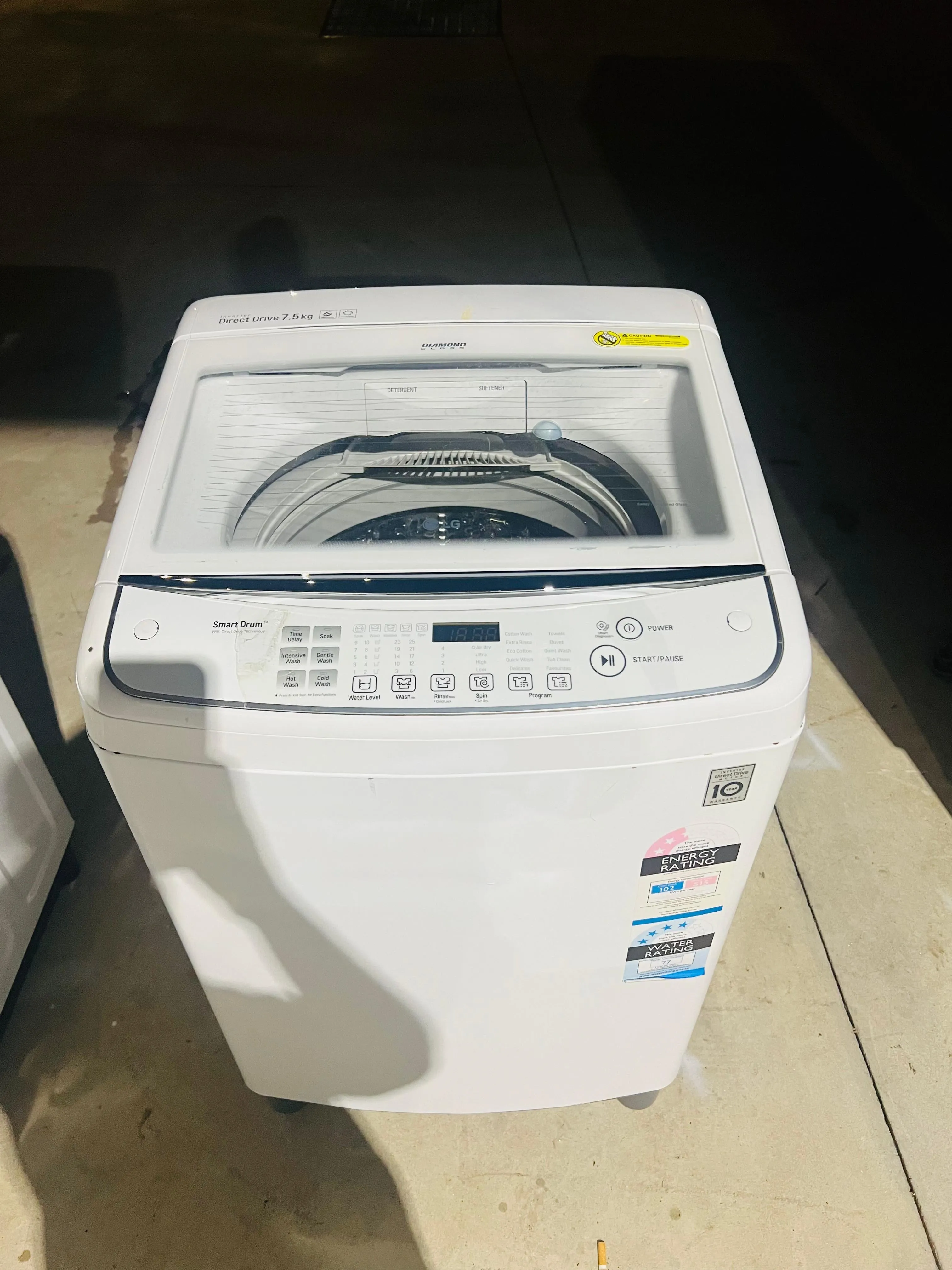 **LG 7.5 KGS TOP LOADER WASHING MACHINE**