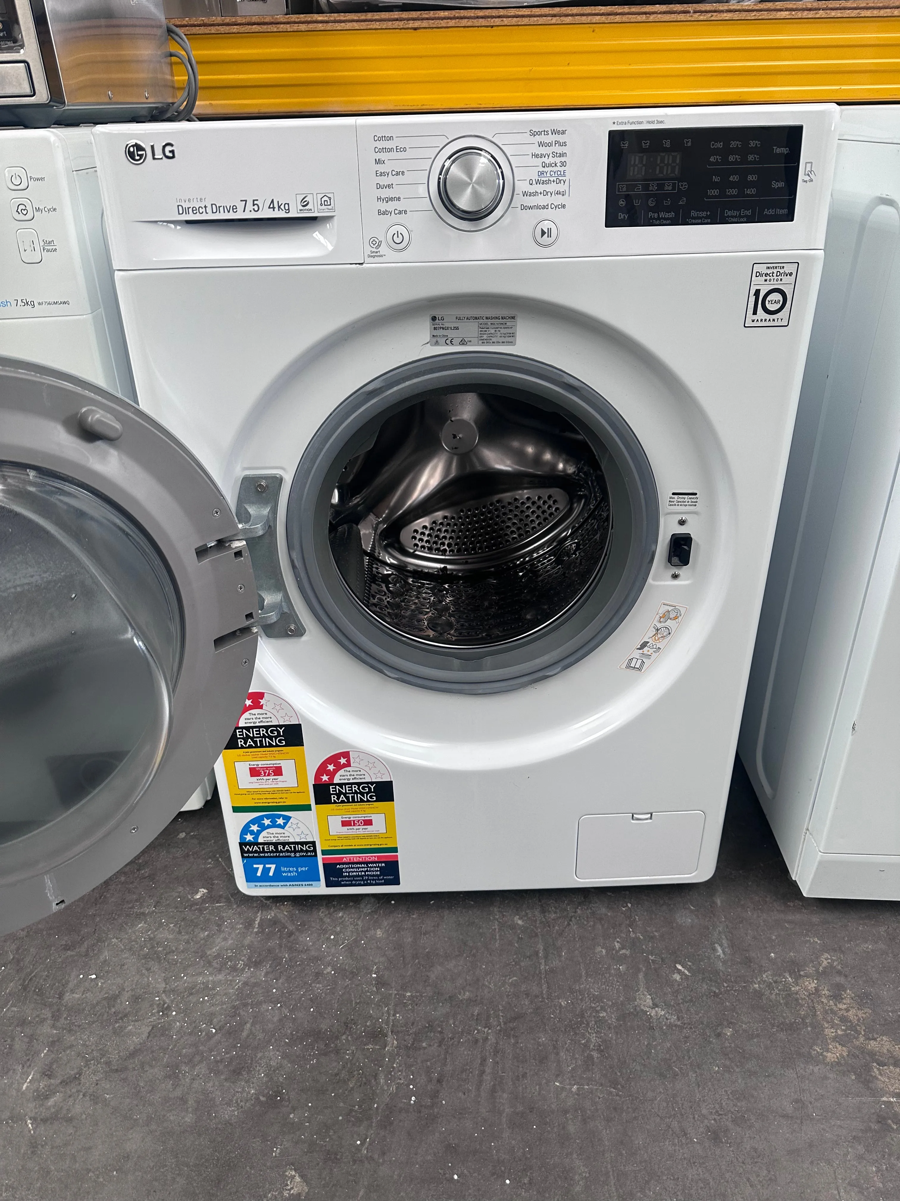 LG 7.5kg/4kg Washer Dryer Combo with 6 Motion Direct Drive [Refurbished]