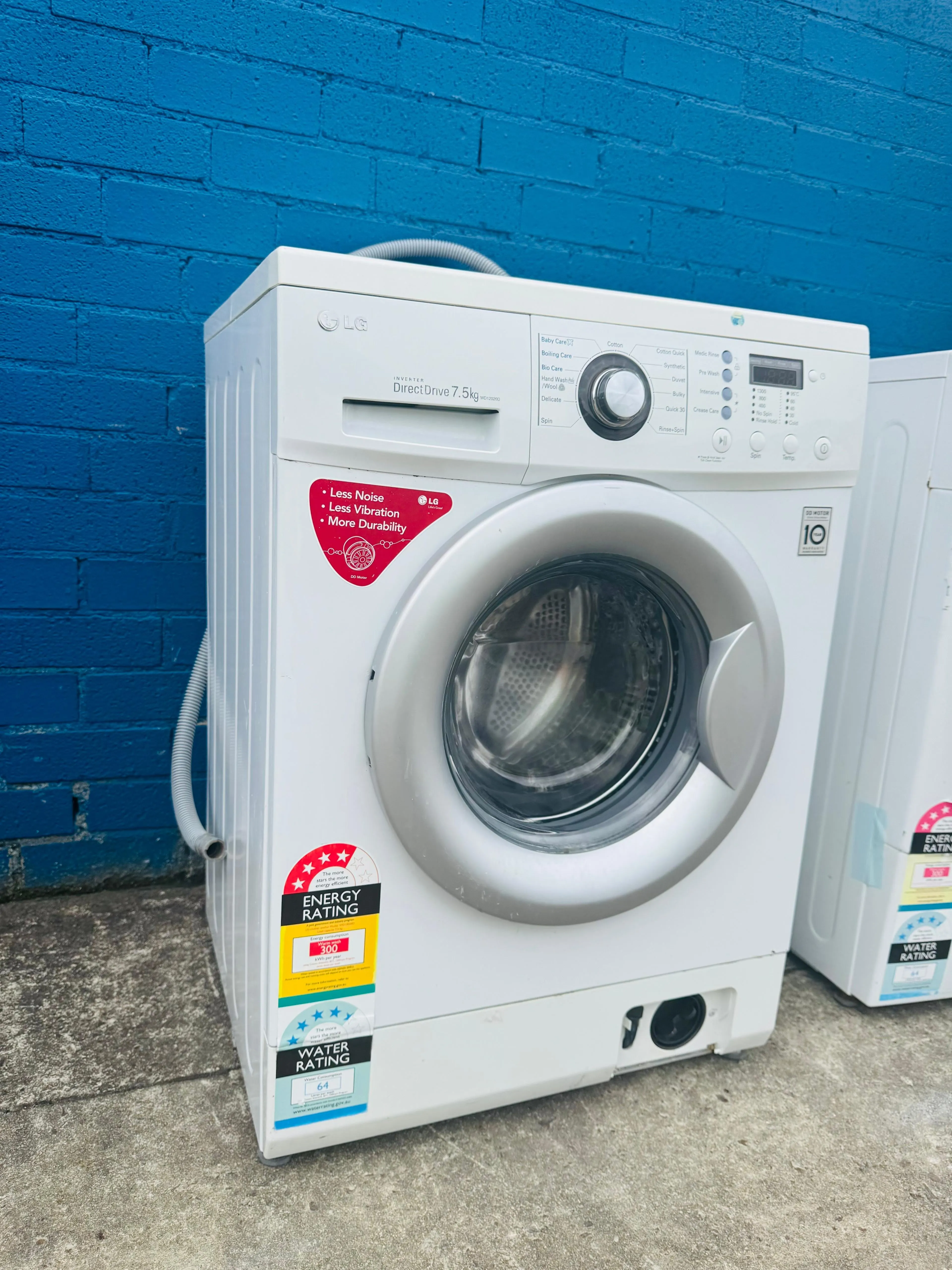 **LG 7.5KGS FRONT LOADER WASHING MACHINE**