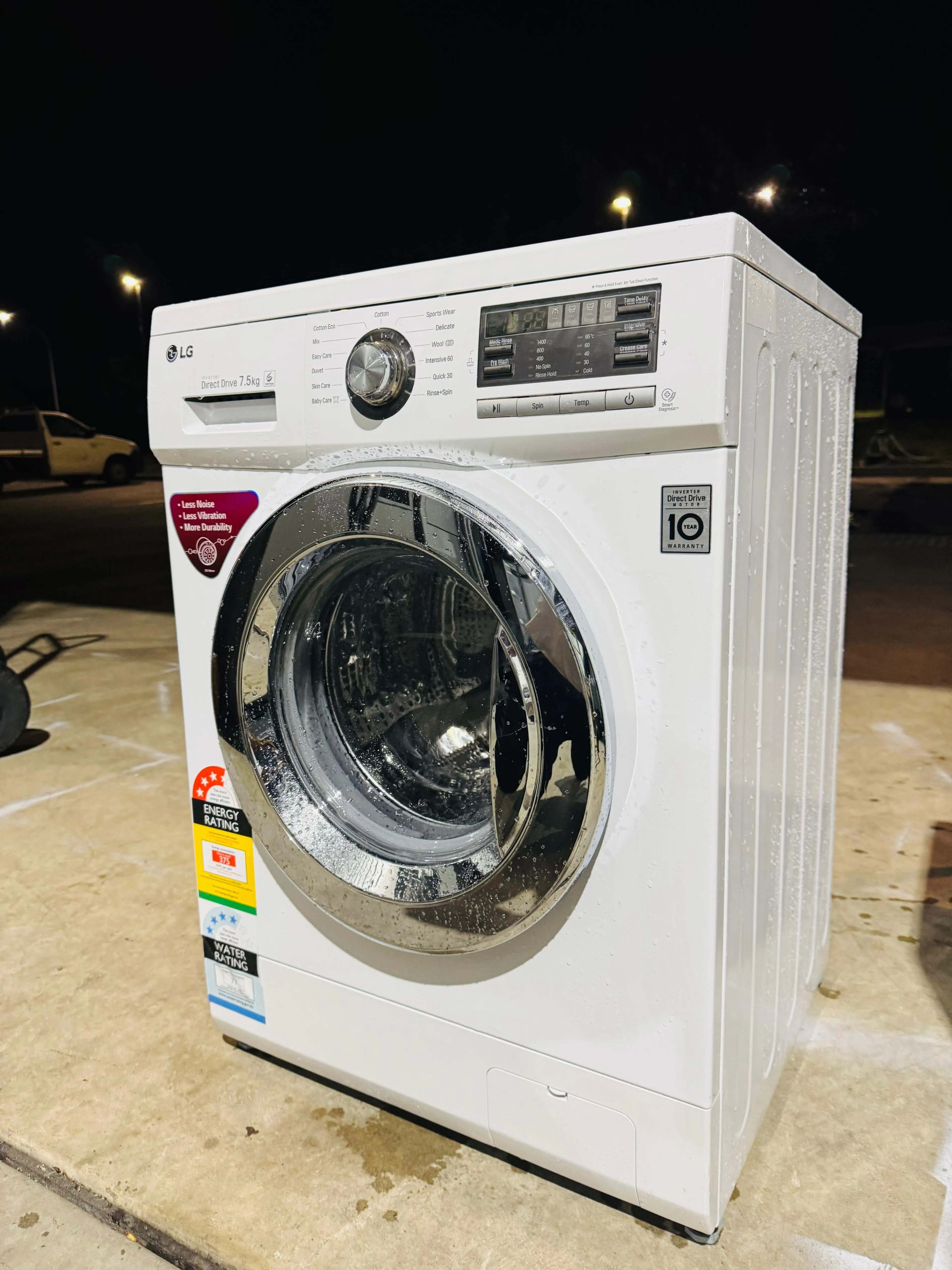 **LG 7.5KGS FRONT LOADER WASHING MACHINE**