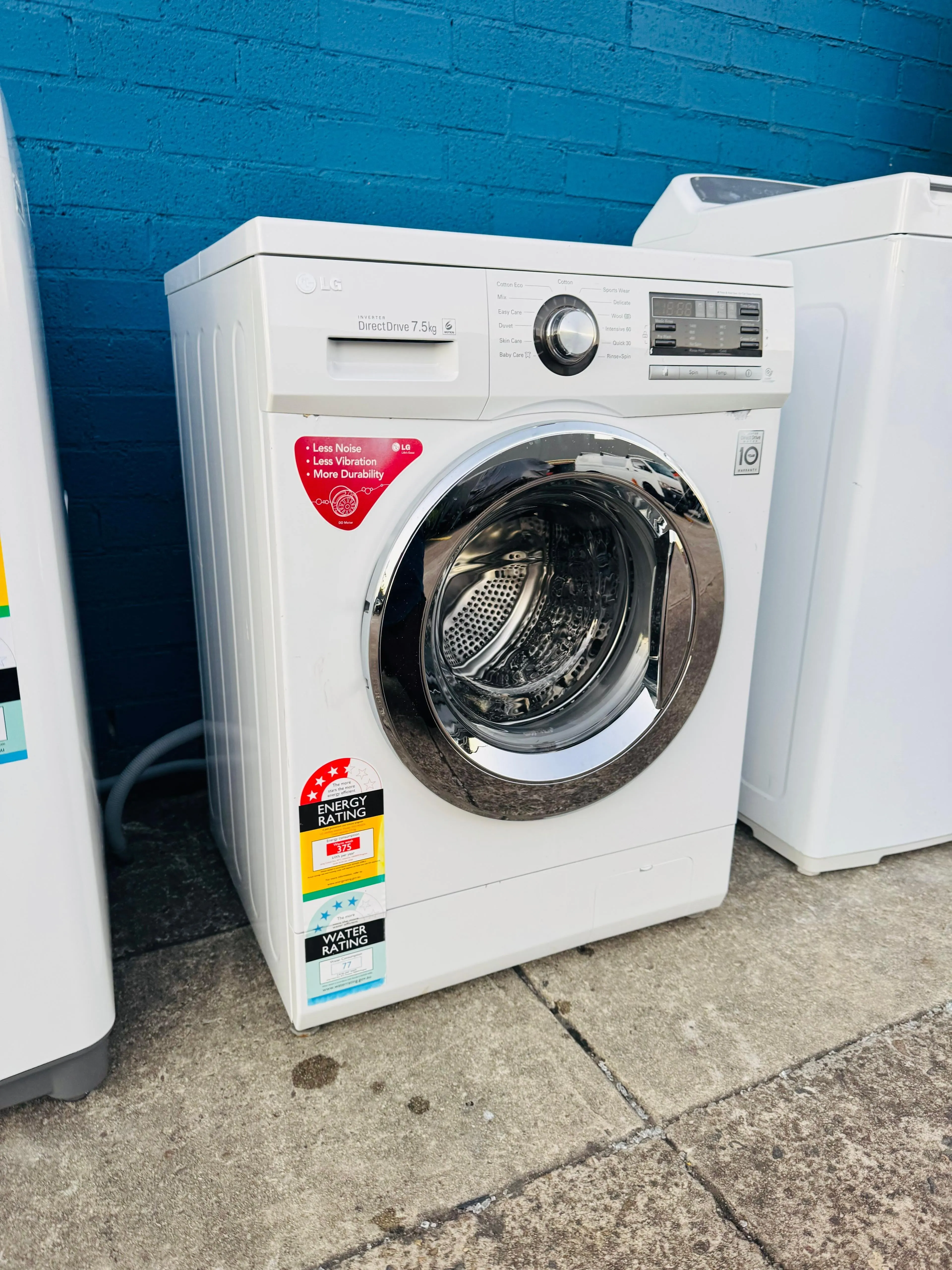 **LG 7.5KGS FRONT LOADER WASHING MACHINE**