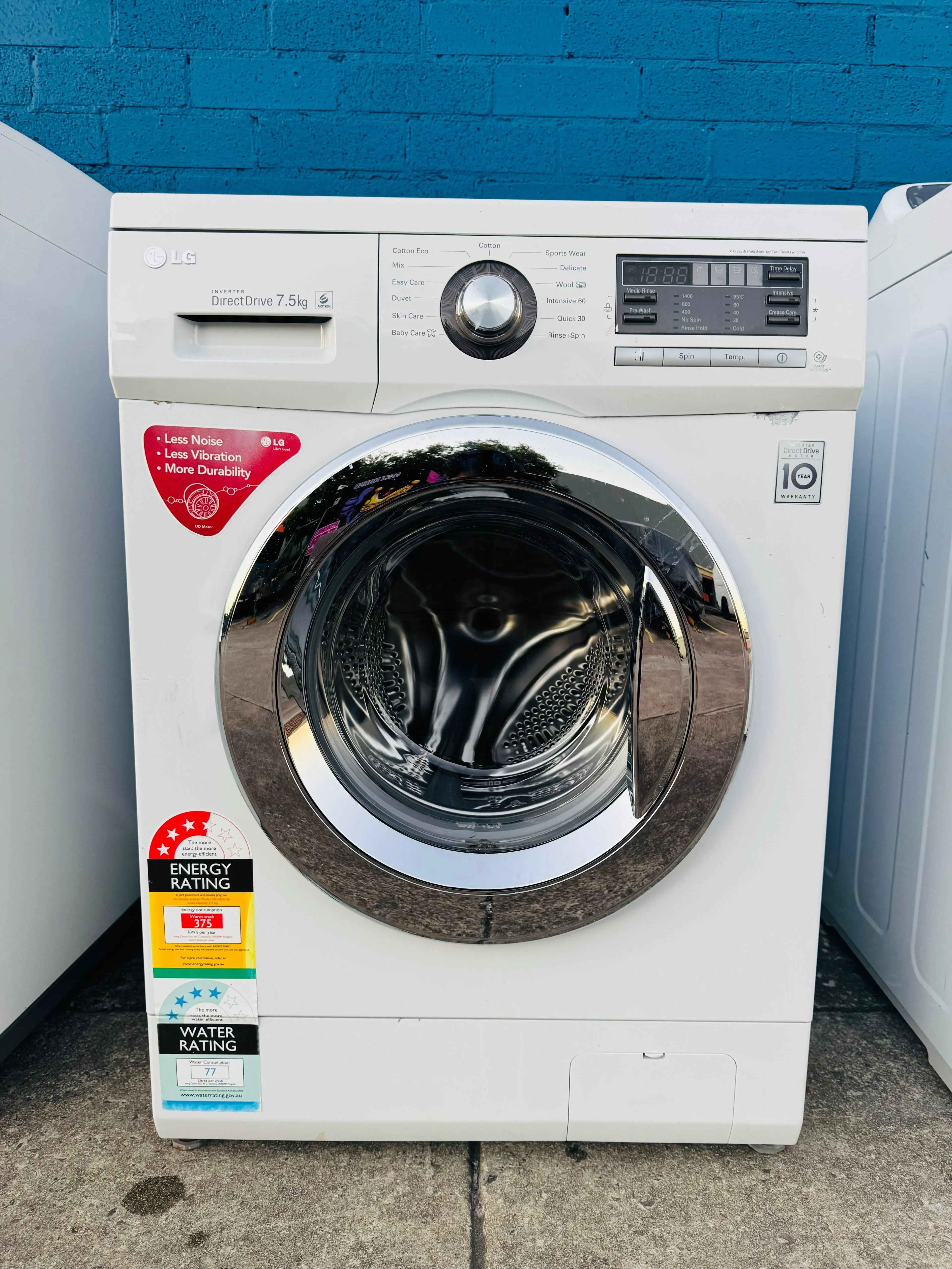 **LG 7.5KGS FRONT LOADER WASHING MACHINE**