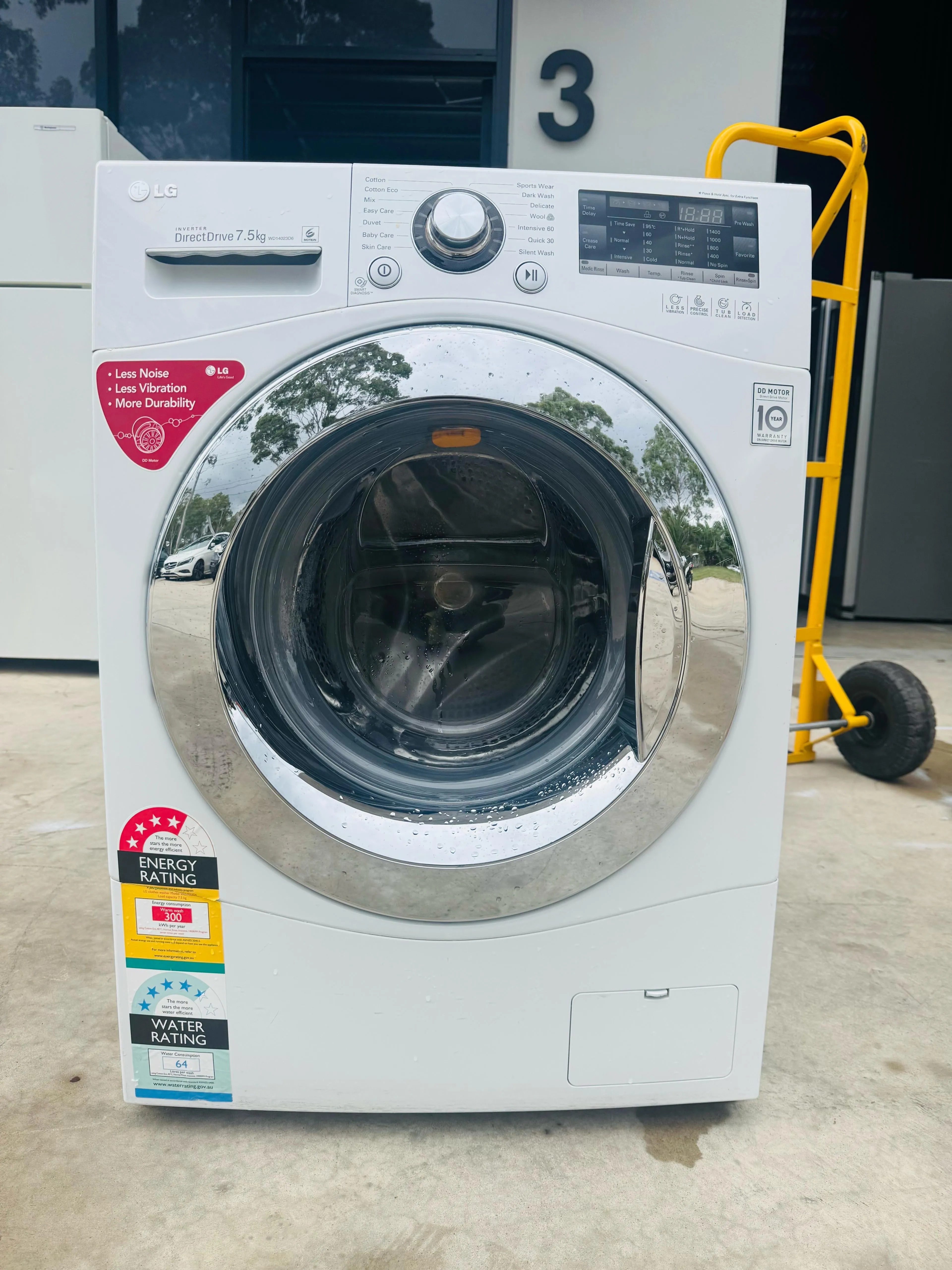 **LG 7.5KGS FRONT LOADER WASHING MACHINE**