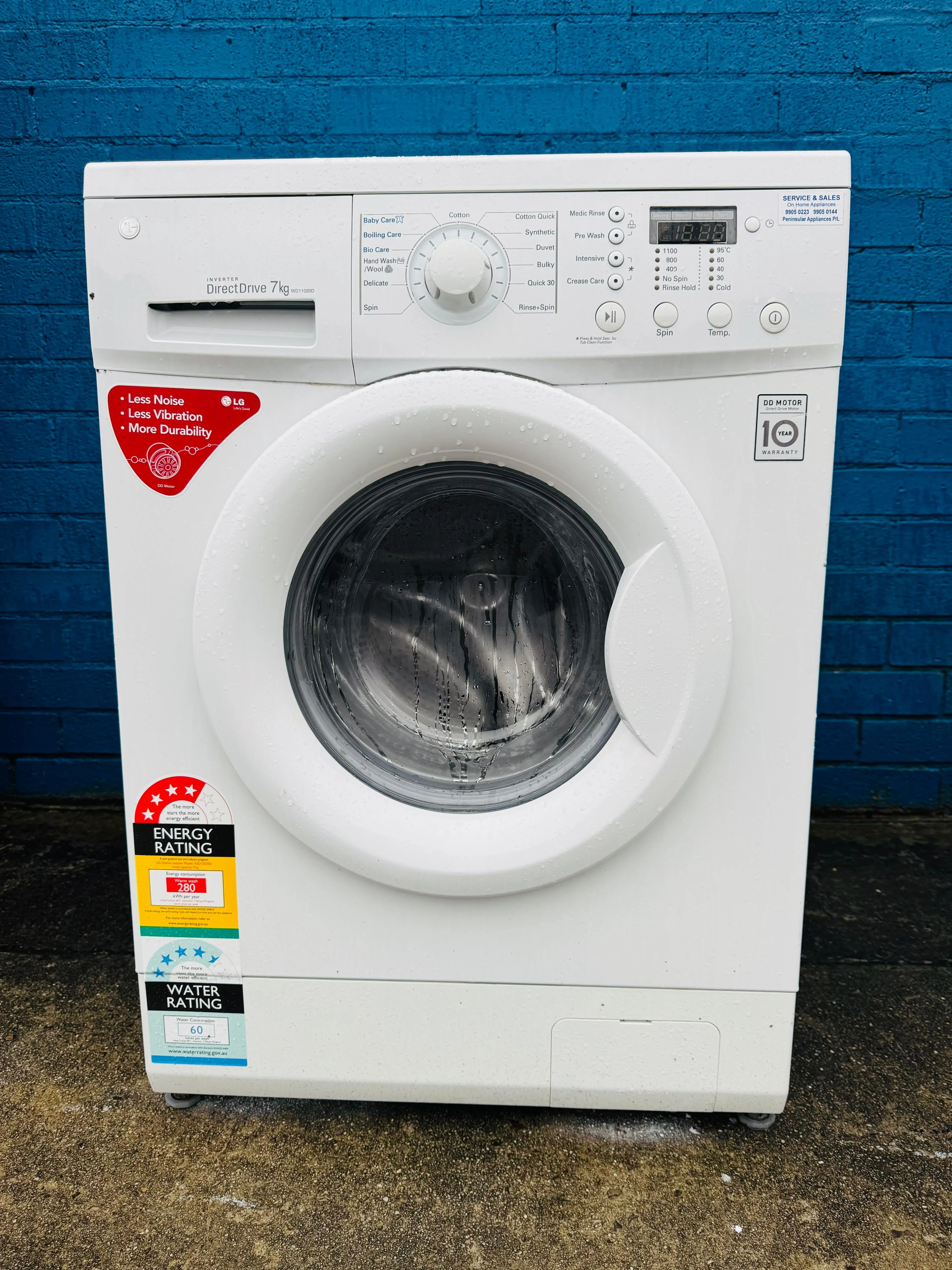 **LG 7KGS FRONT LOADER WASHING MACHINE**