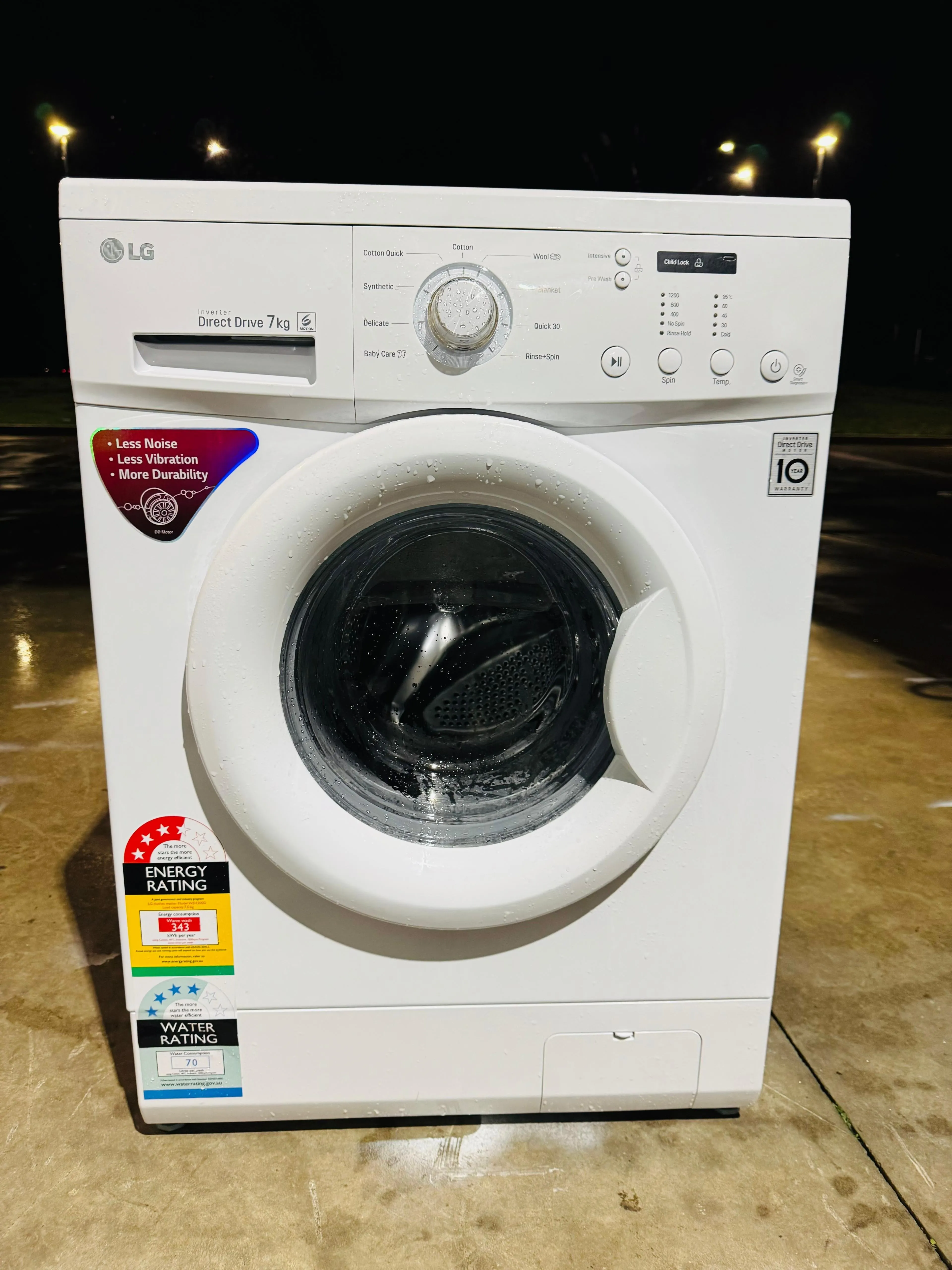 **LG 7KGS FRONT LOADER WASHING MACHINE**
