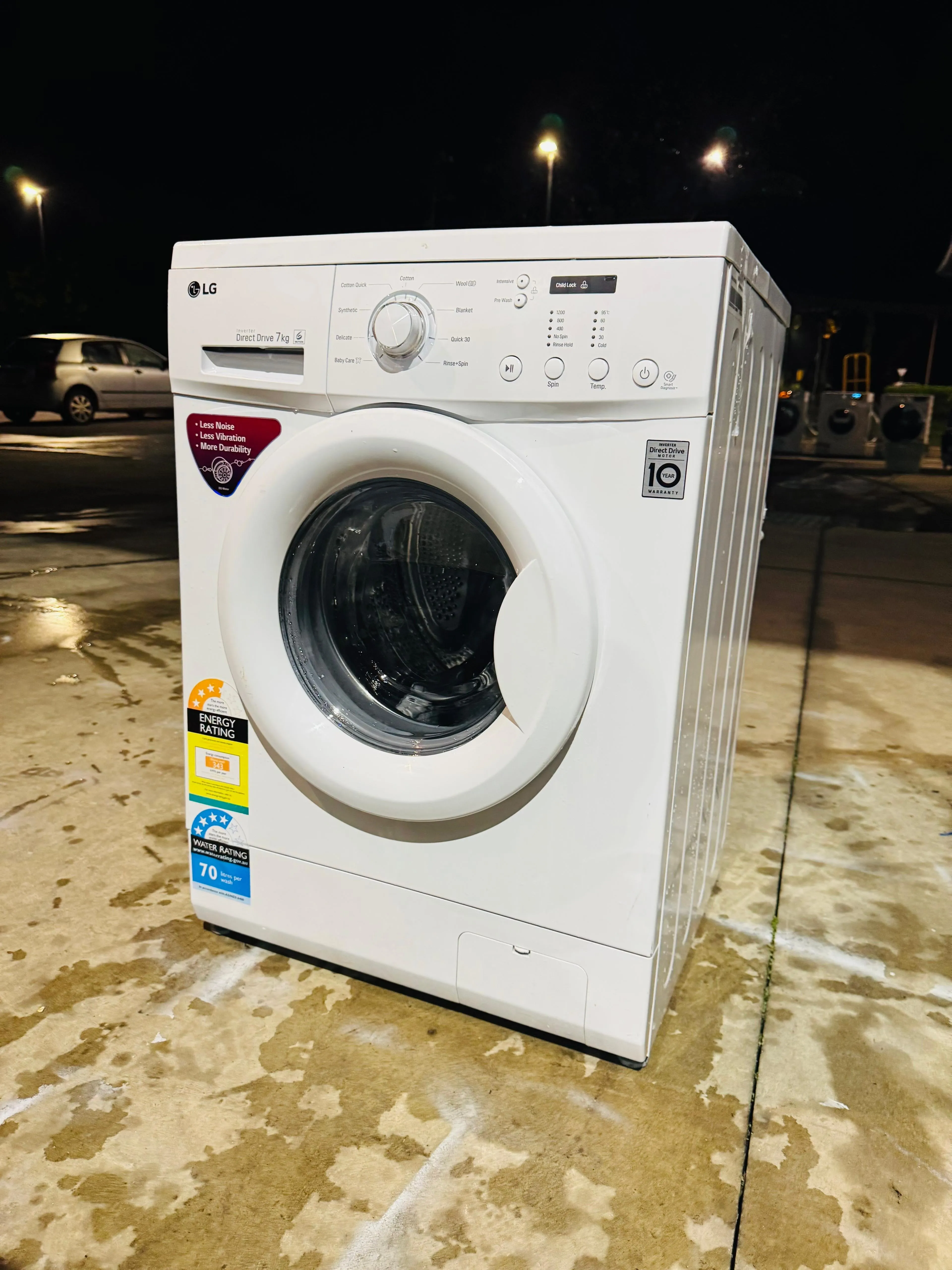 **LG 7KGS FRONT LOADER WASHING MACHINE**