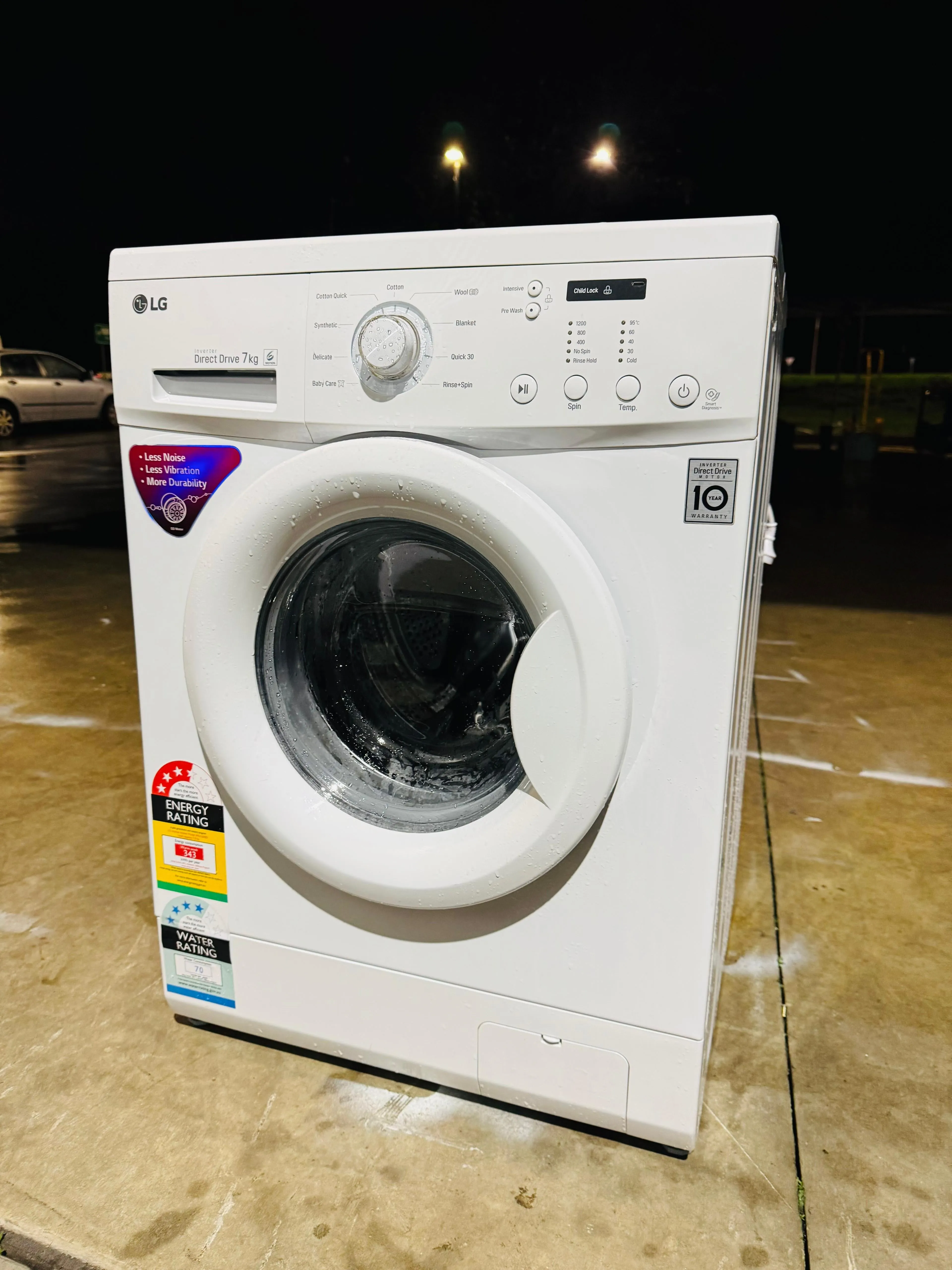 **LG 7KGS FRONT LOADER WASHING MACHINE**