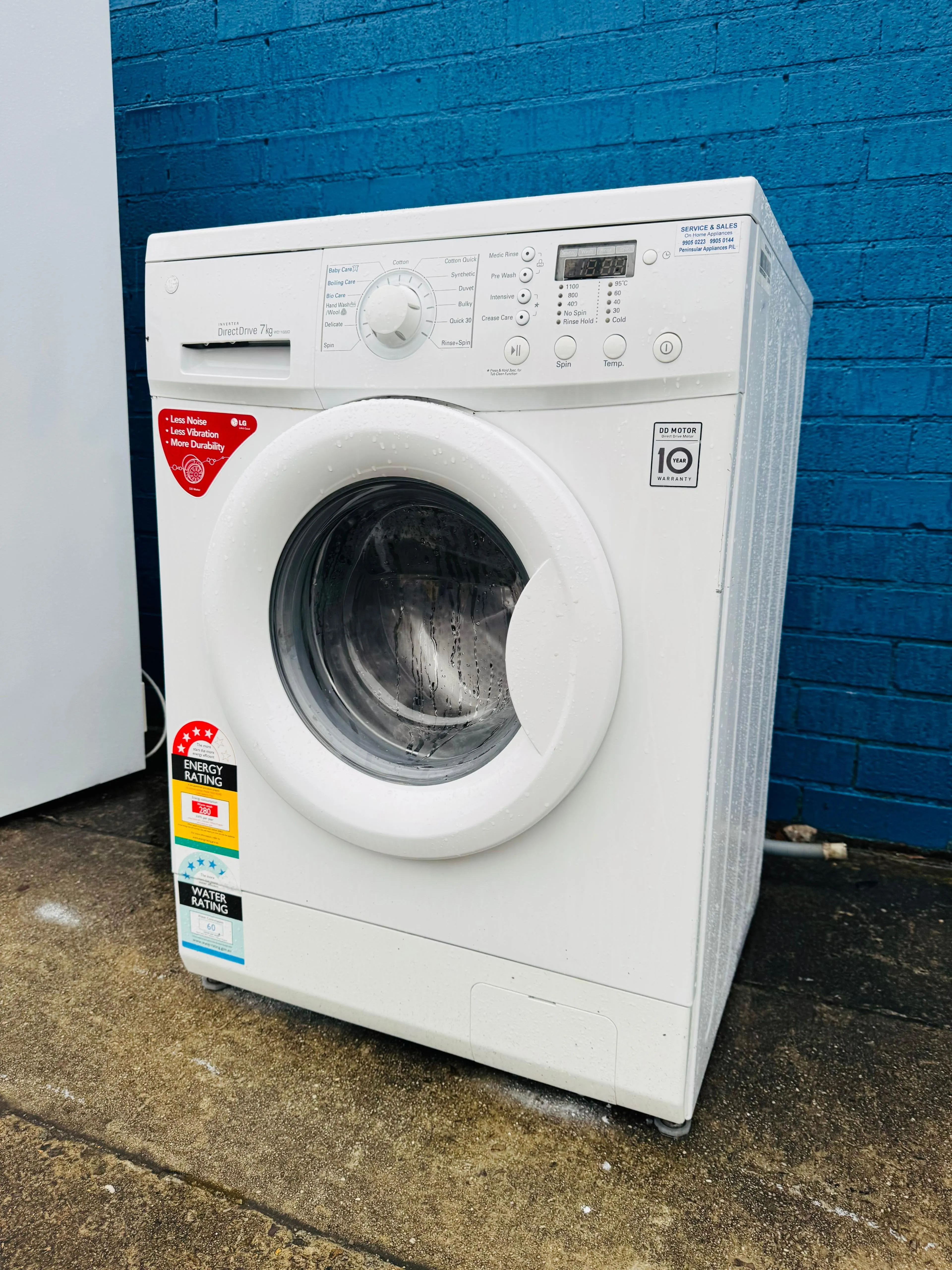 **LG 7KGS FRONT LOADER WASHING MACHINE**