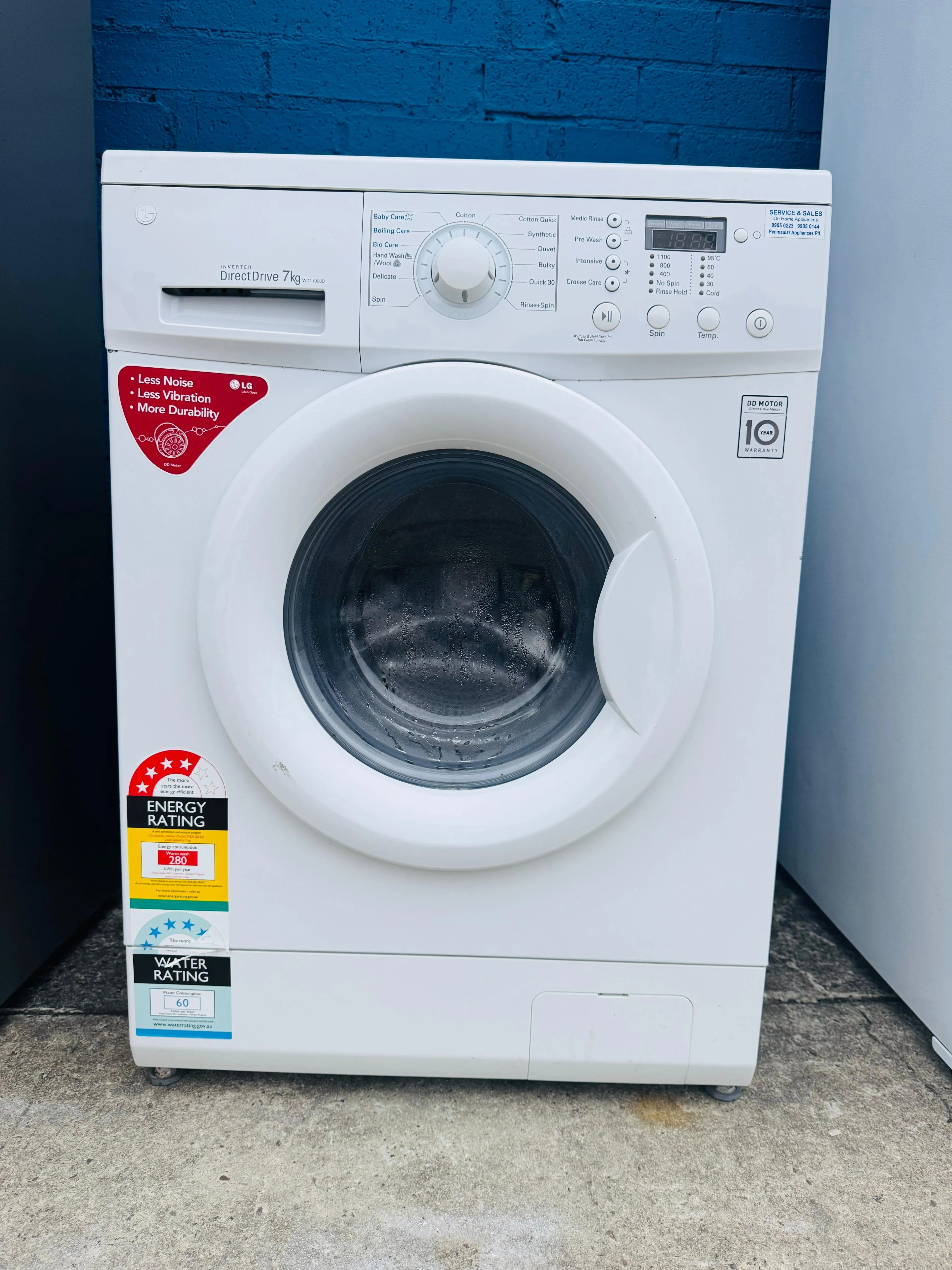 **LG 7KGS FRONT LOADER WASHING MACHINE**