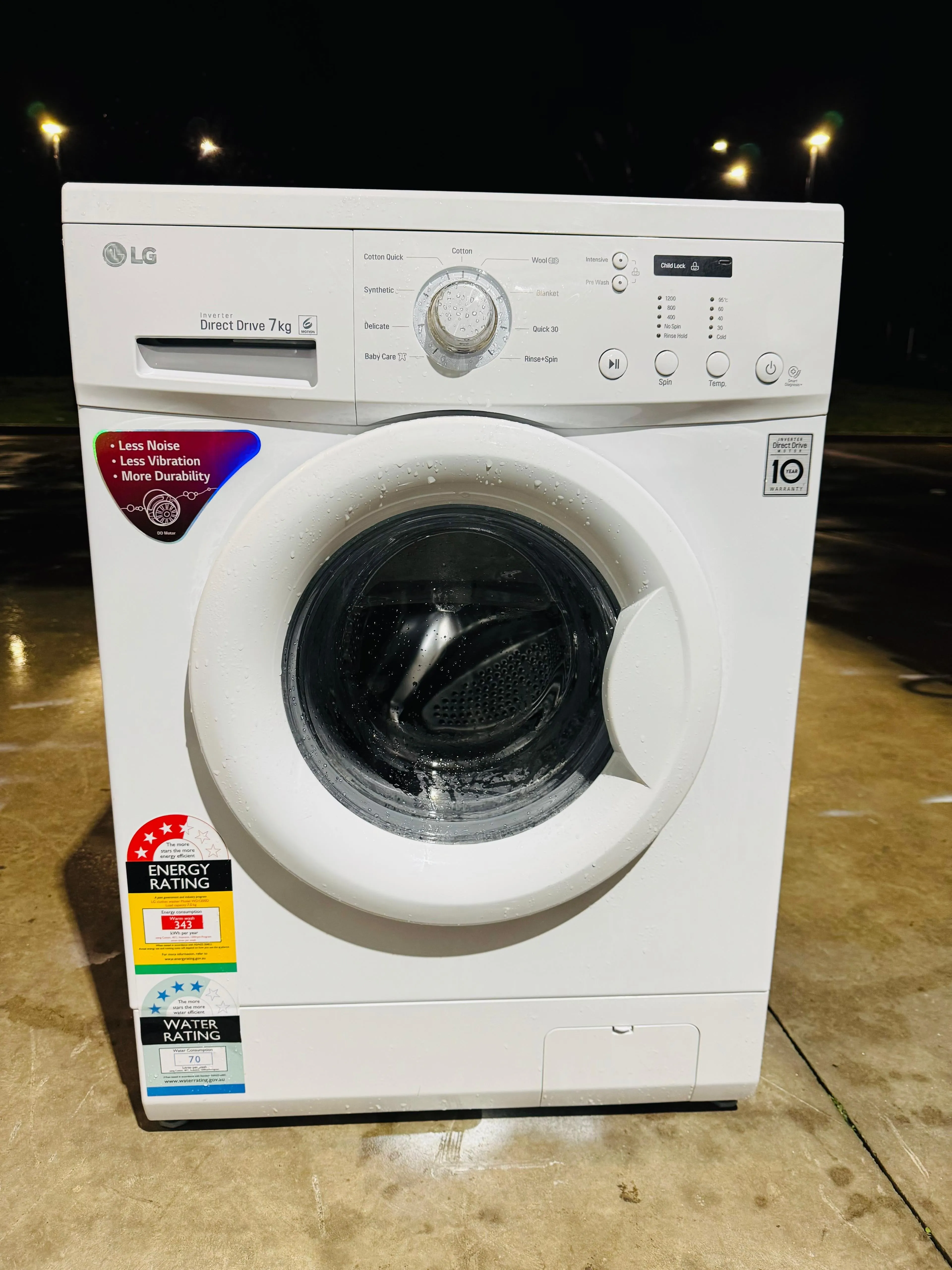 **LG 7KGS FRONT LOADER WASHING MACHINE**