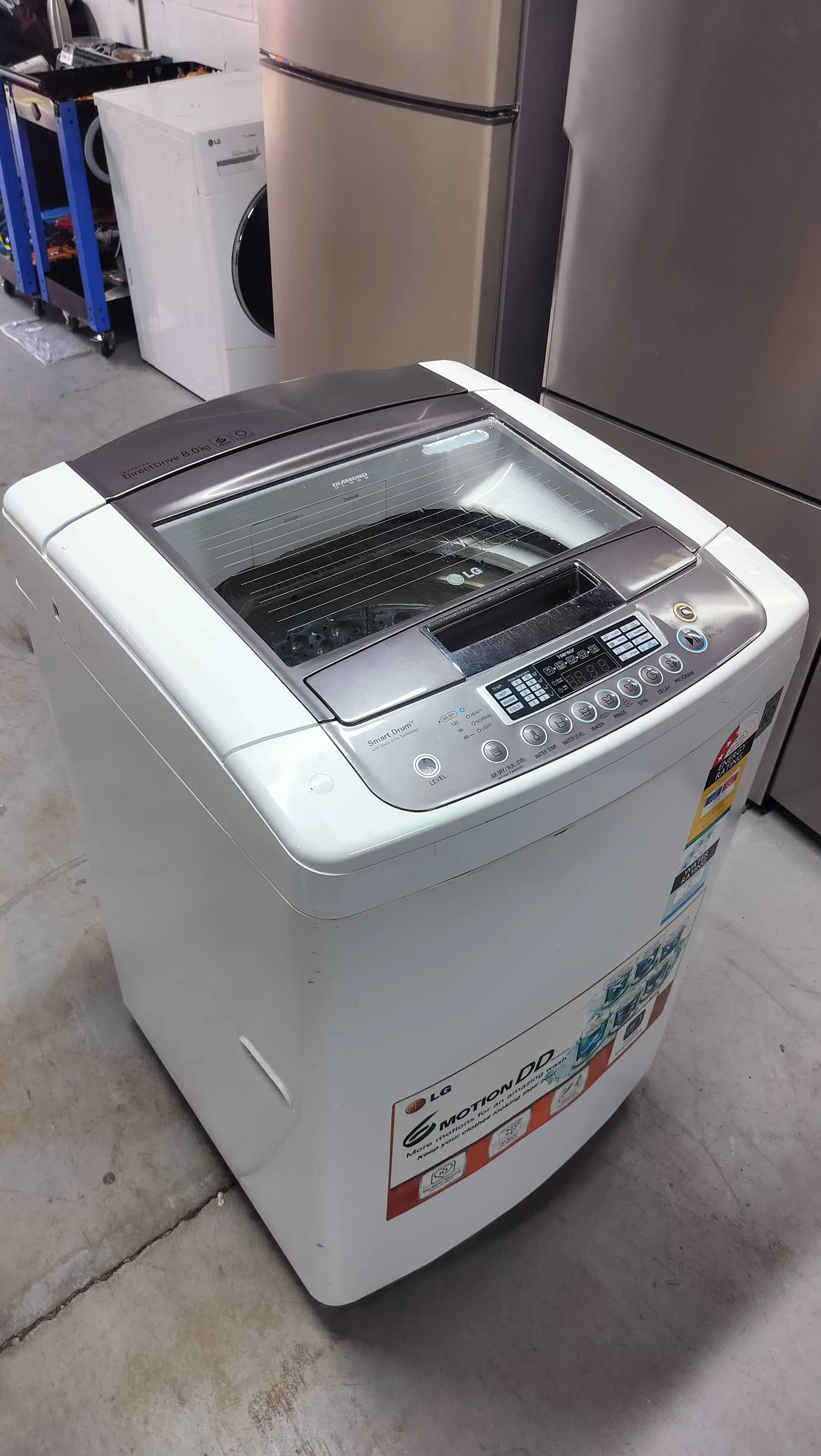 **LG 8 KGS TOPLOADER WASHING MACHINE**