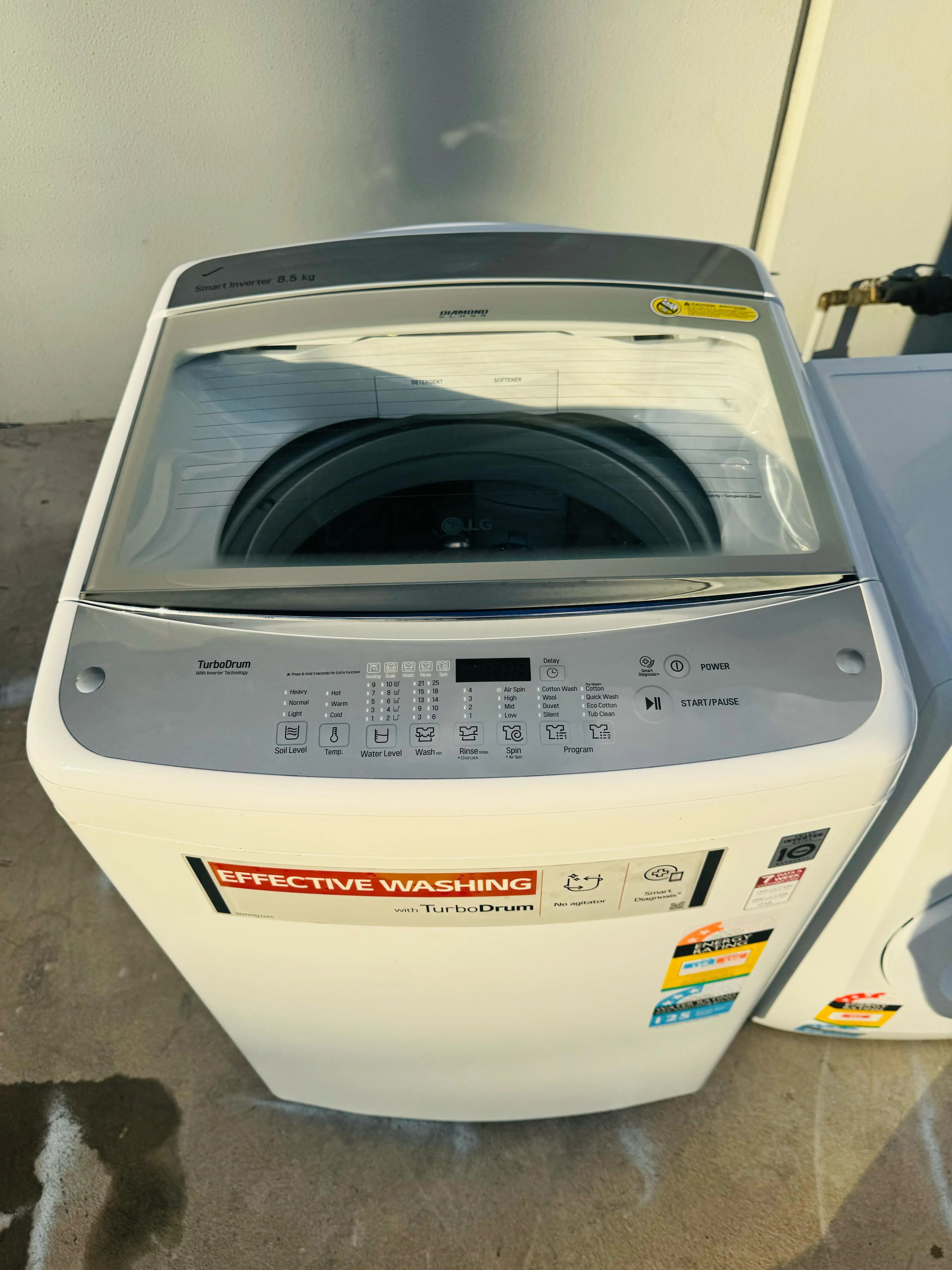 **LG 8.5 KGS TOP LOADER WASHING MACHINE** FREE DELIVERY
